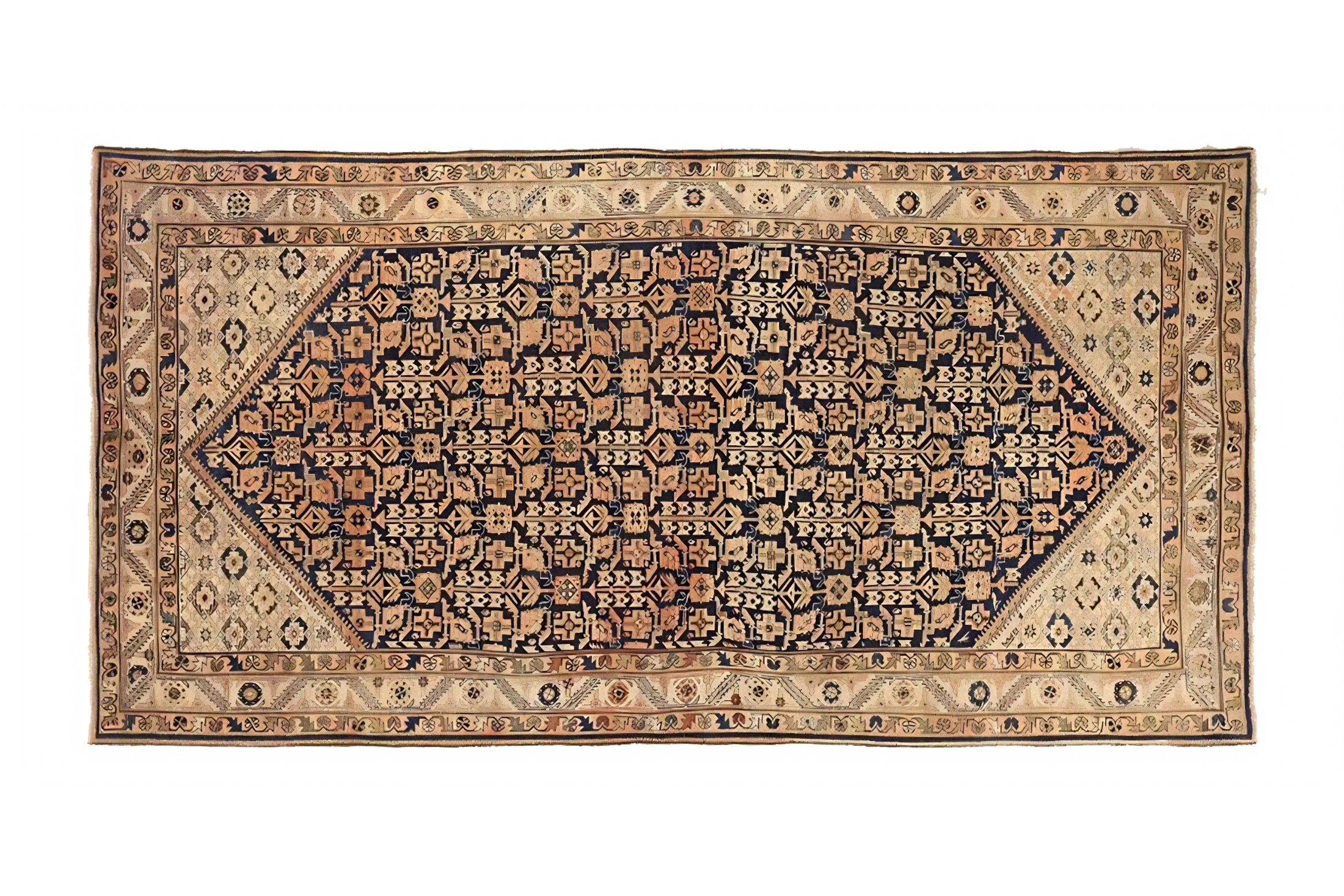 Antique Persian Malayer Traditional Rug 71239