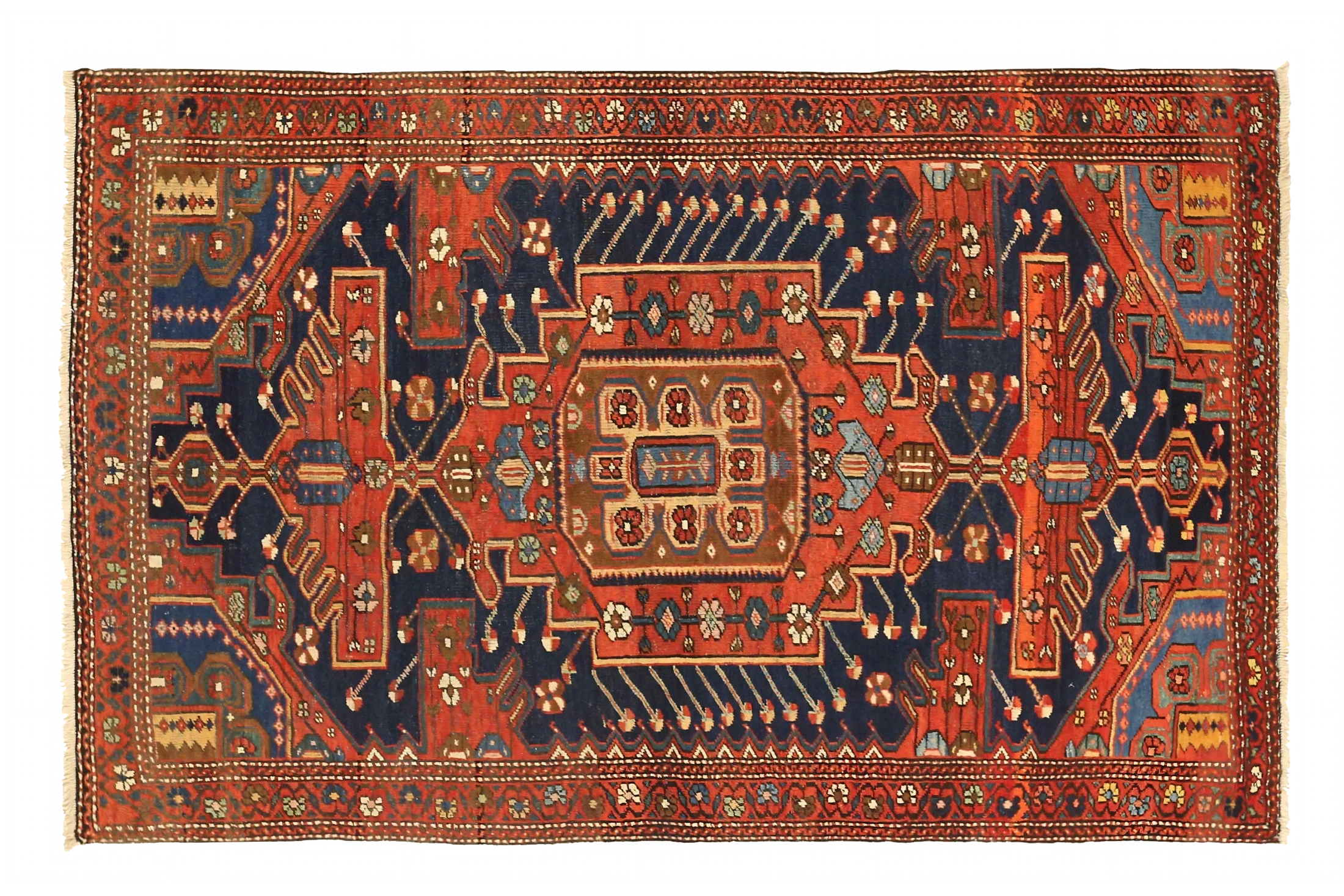 Antique Persian Malayer Transitional Rug 71241