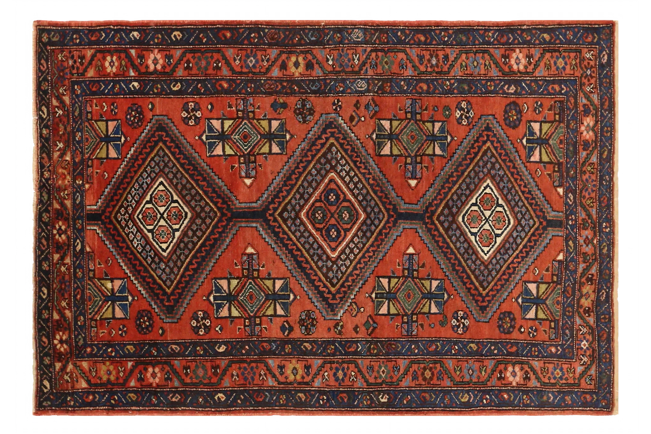 Antique Persian Zanjan Traditional Rug 71242