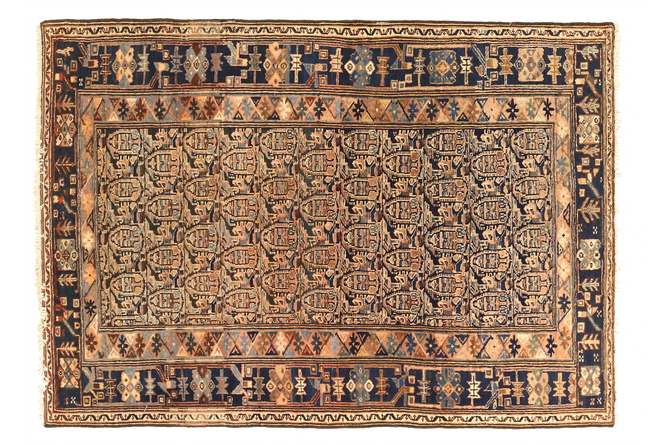 Antique Persian Malayer Transitional Rug 71256