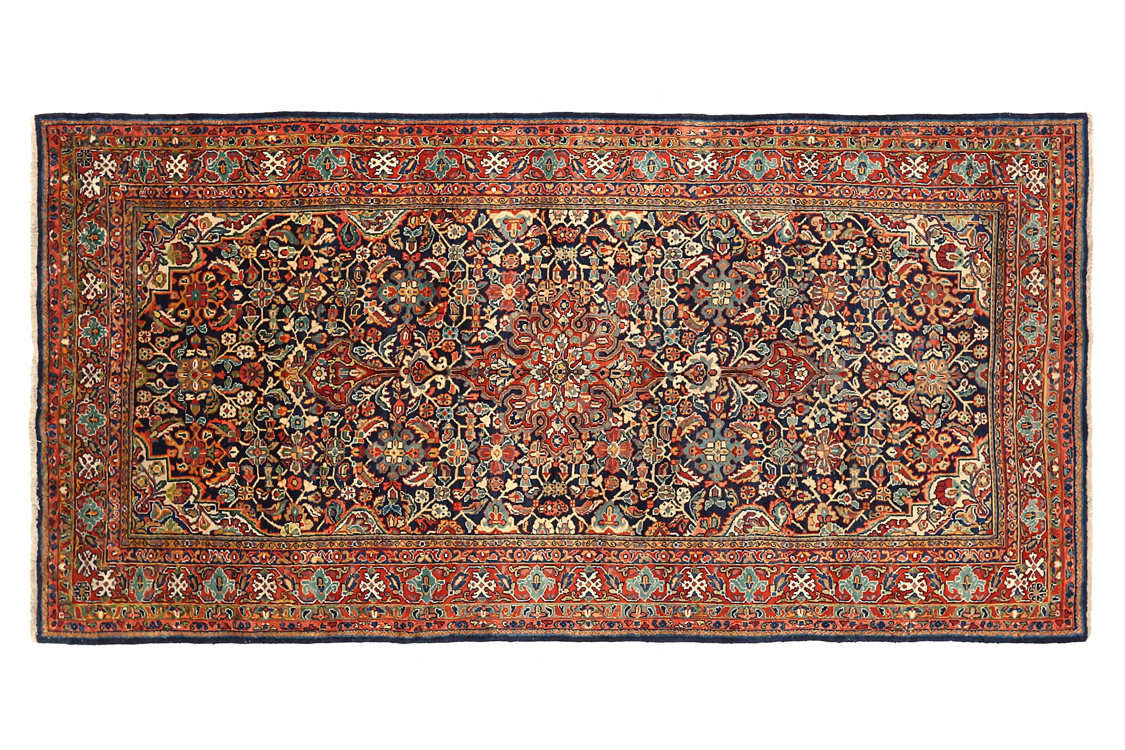 Antique Persian Mahal Traditional Rug 71333