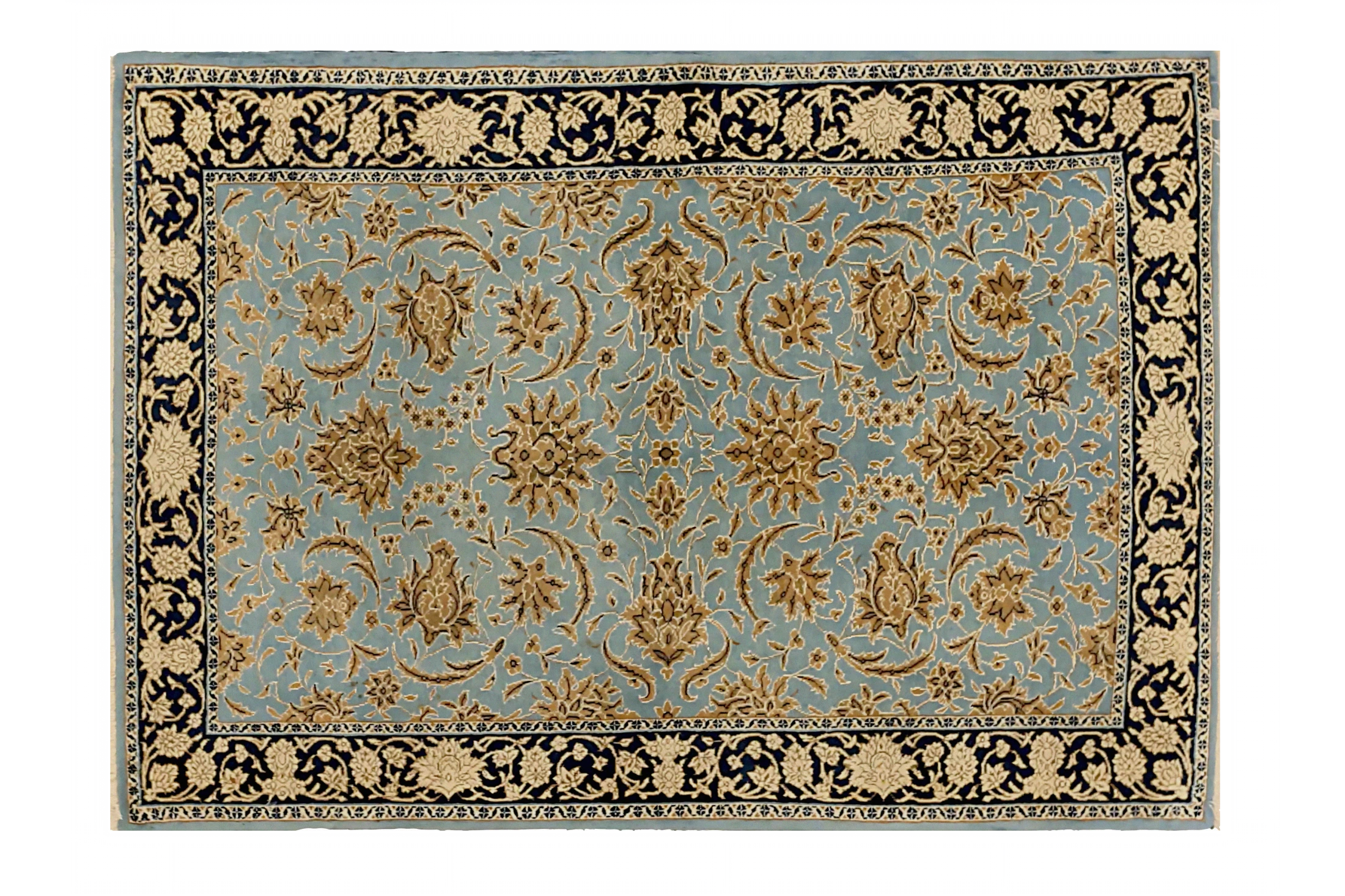 Vintage Persian Sarouk Transitional Rug 71341