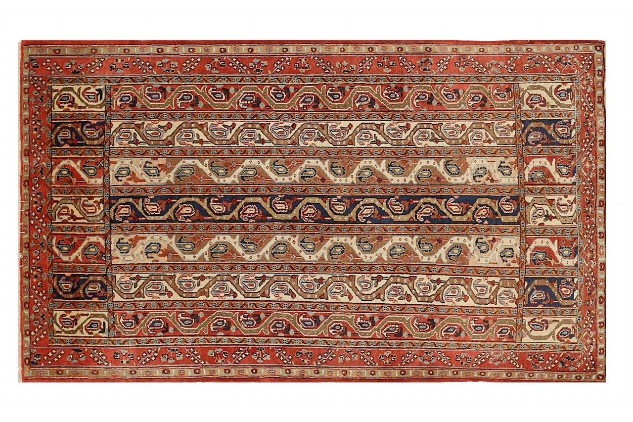 Antique Persian Qum Transitional Rug 71343
