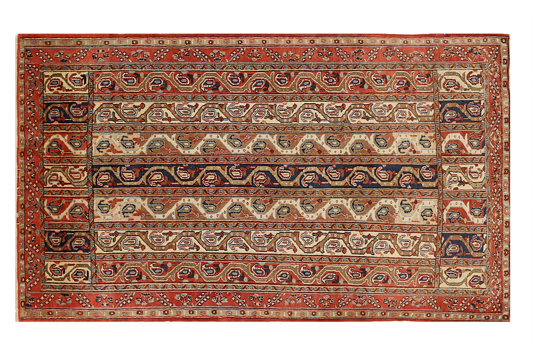 Antique Persian Qum Transitional Rug 71343