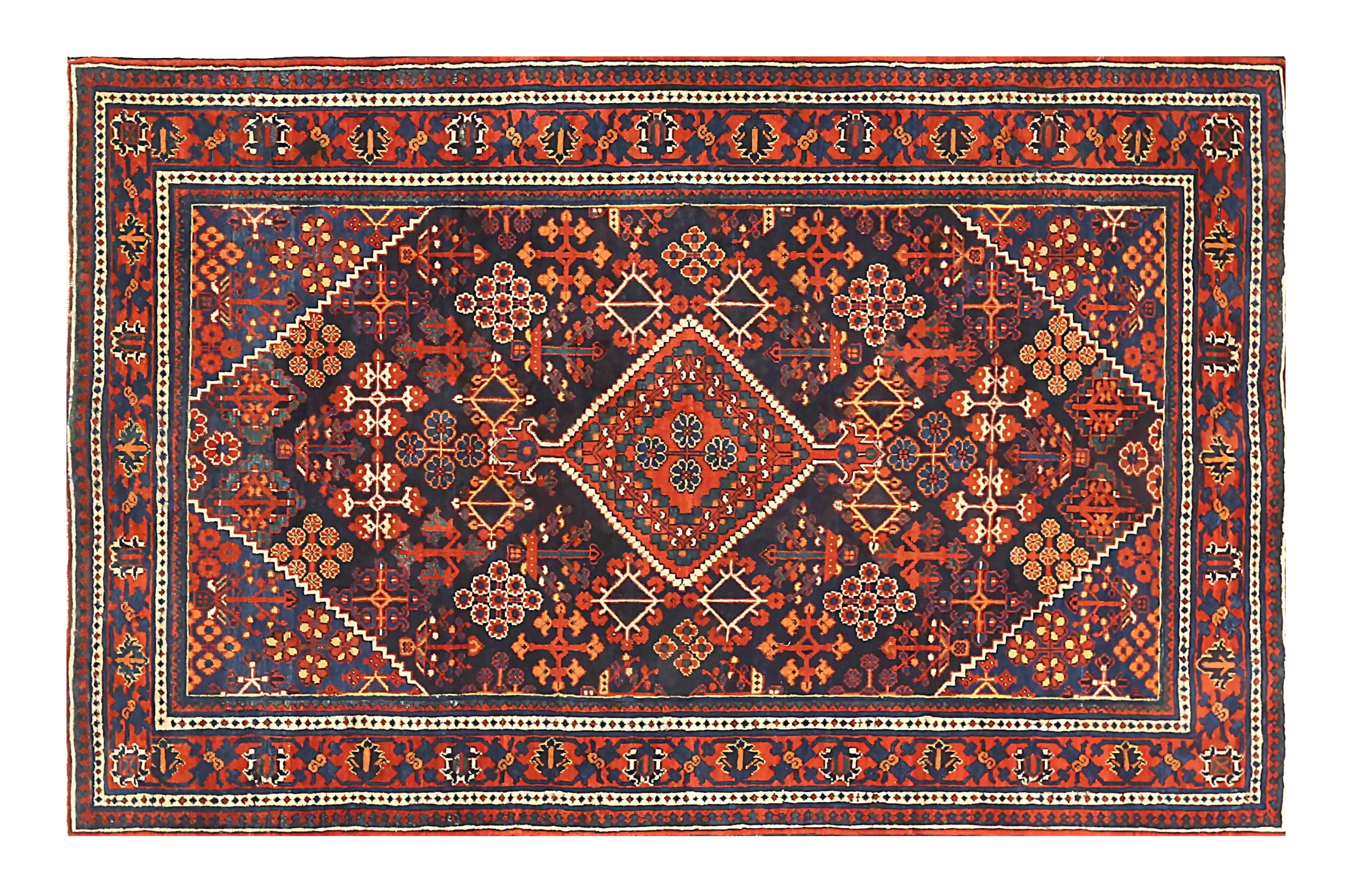 Antique Persian Joshegan Traditional Rug 71349