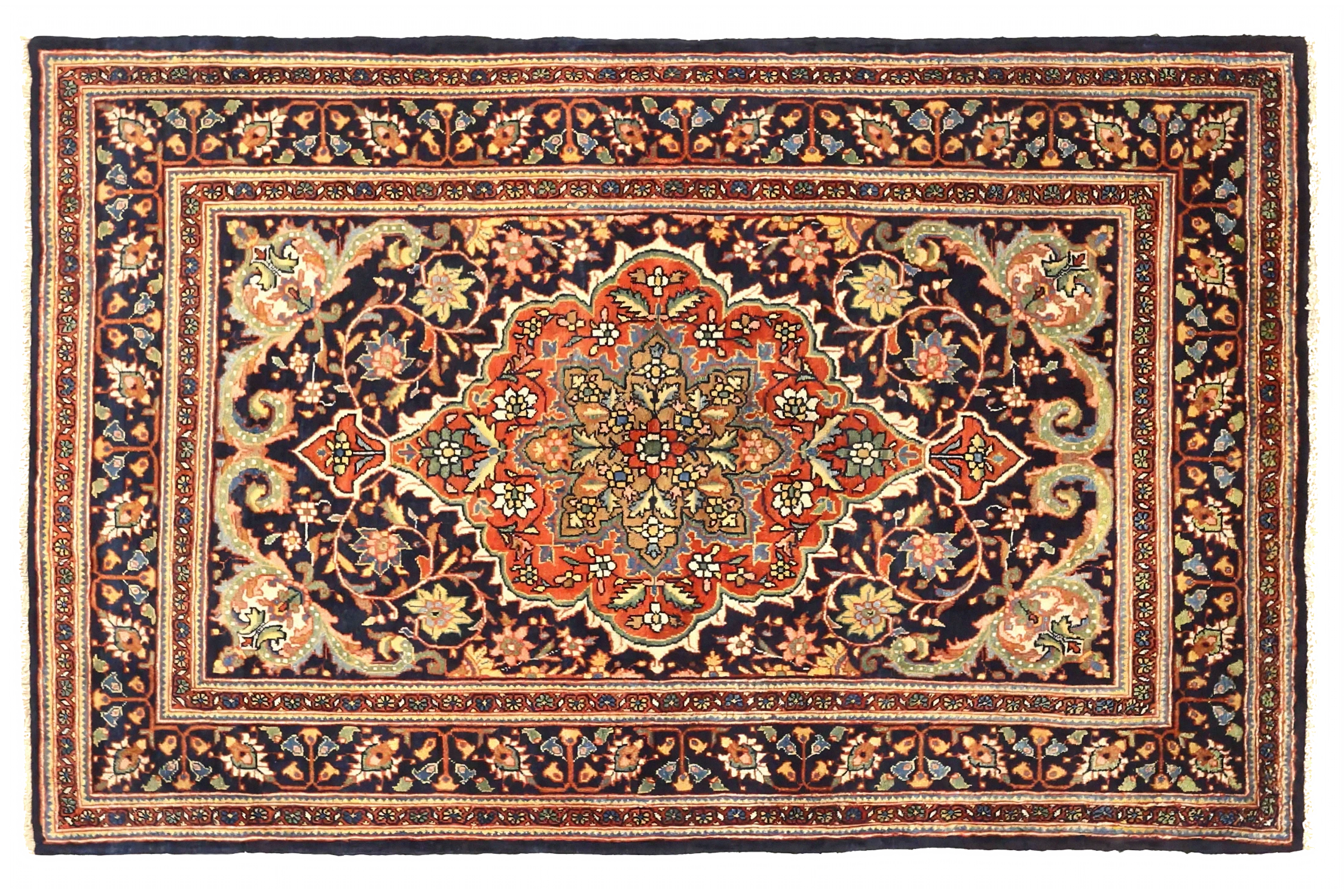 Antique Persian Kermanshah Traditional Rug 71356