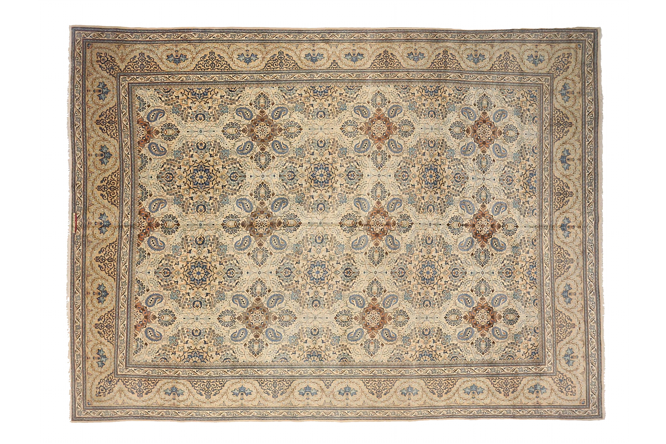 Antique Persian Kashan Traditional Rug 71357