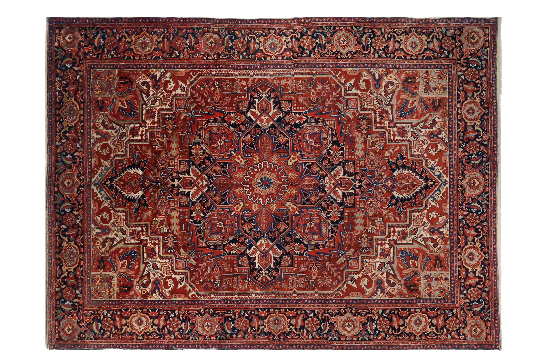 Antique Persian Heriz Traditional Rug 71416