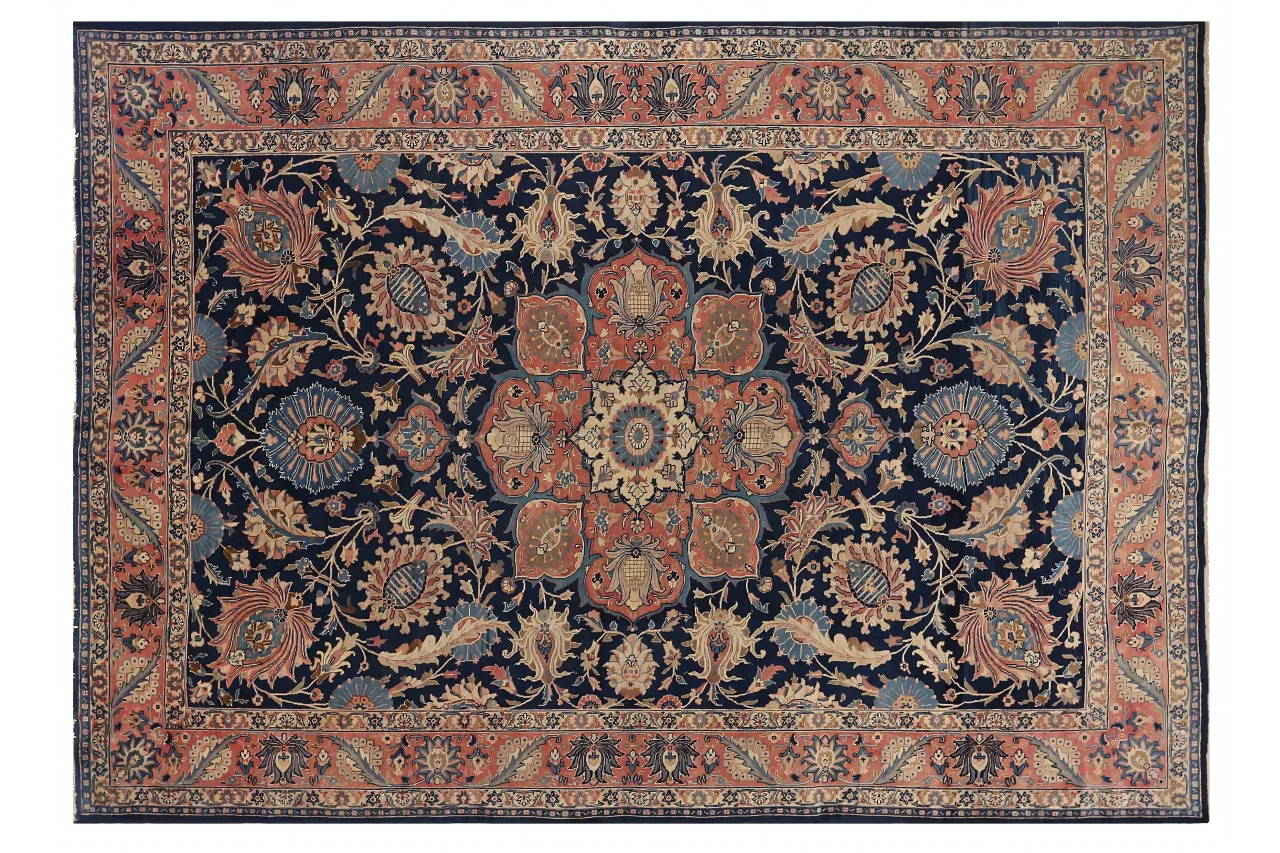 Antique Persian Tabriz Traditional Rug 71433
