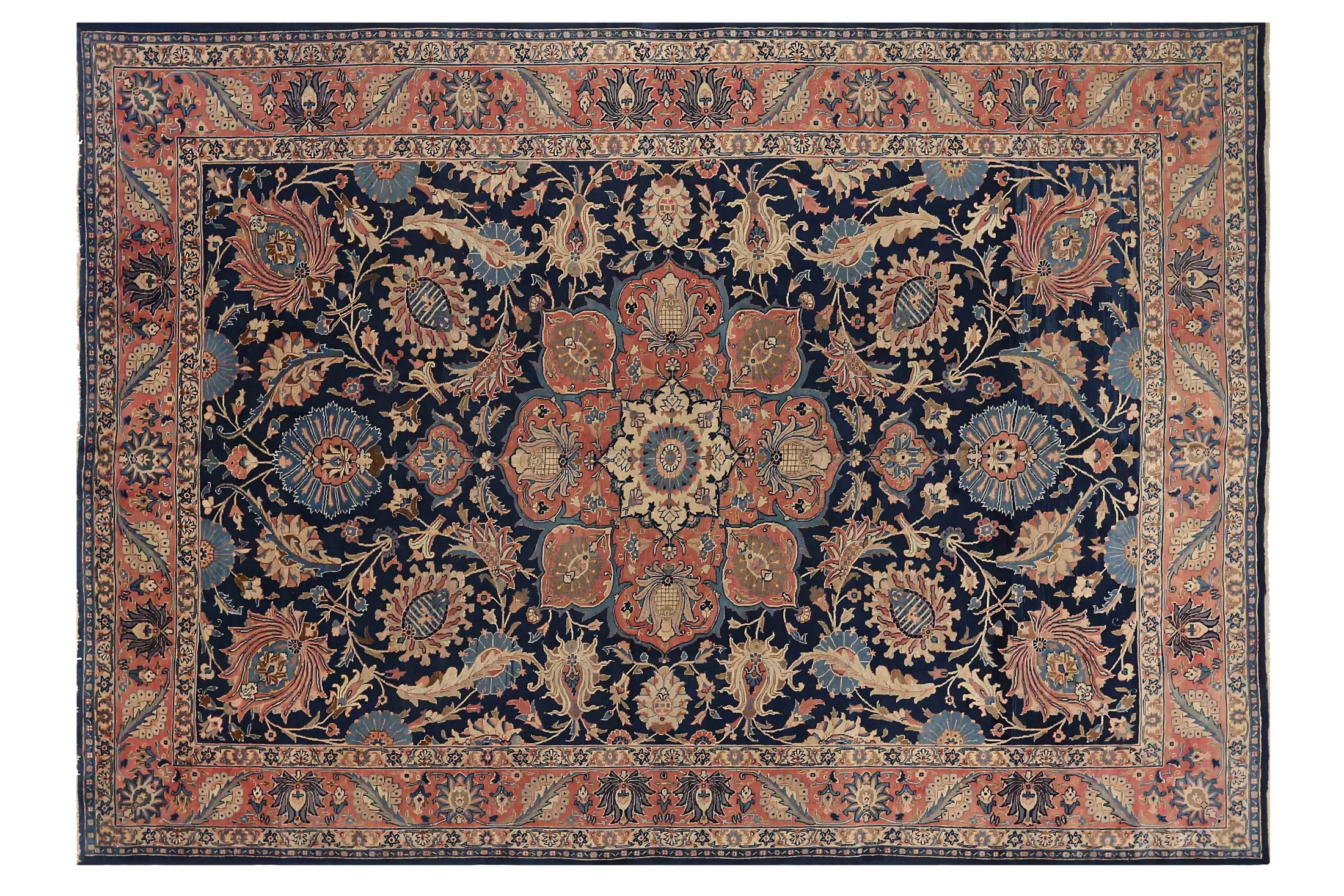 Antique Persian Tabriz Traditional Rug 71433