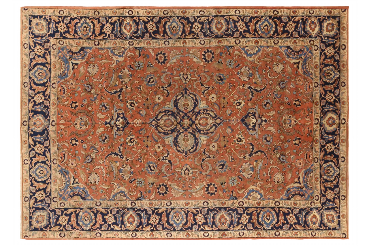 Antique Persian Tabriz Traditional Rug 71446