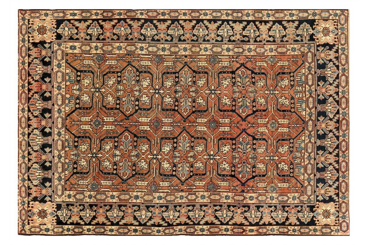 Antique Persian Heriz Traditional Rug 71449