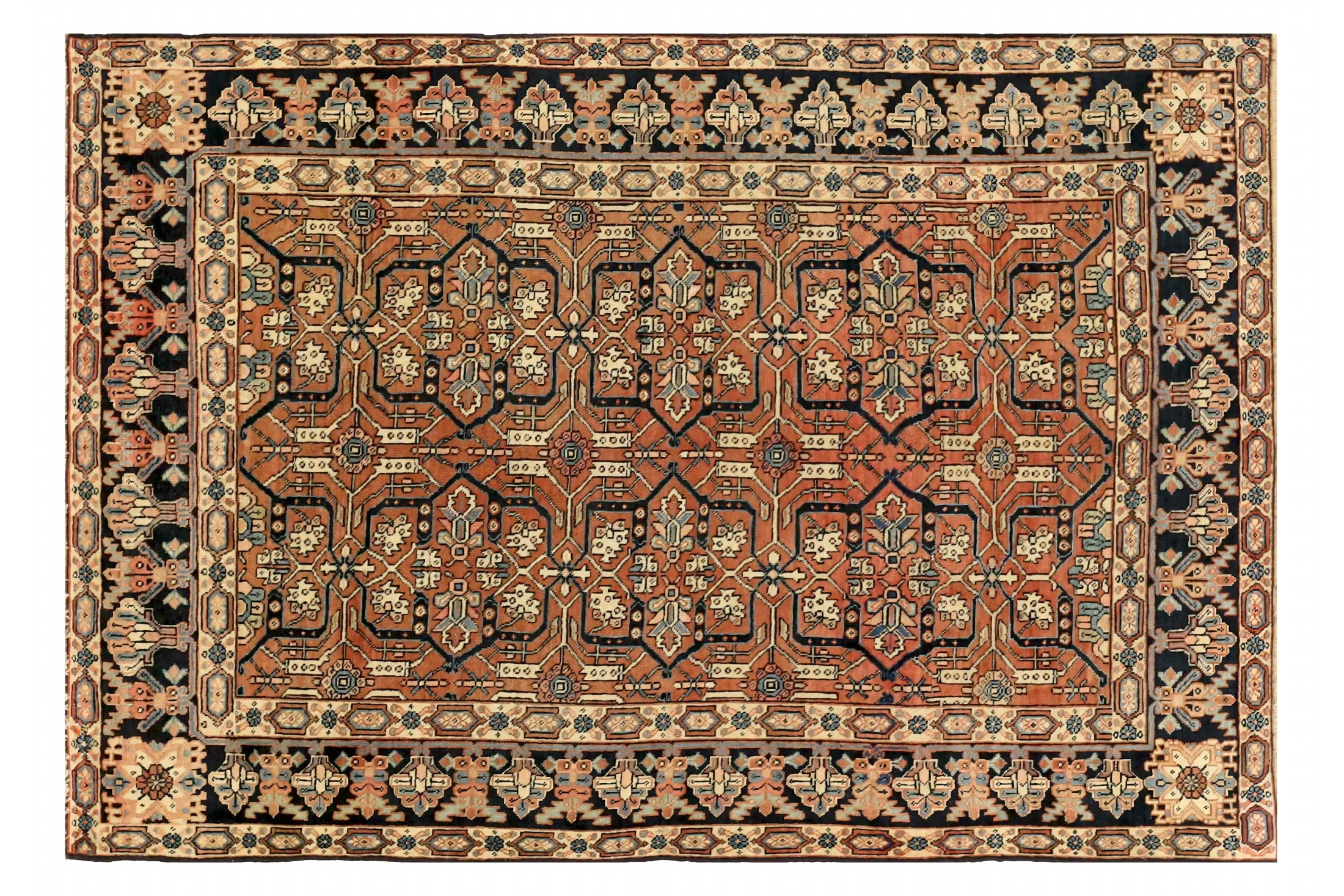 Antique Persian Heriz Traditional Rug 71449