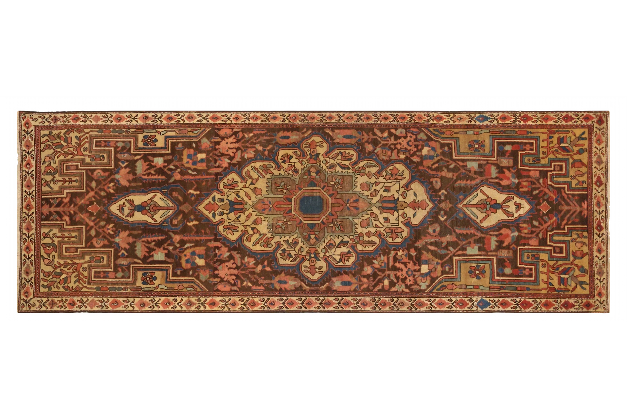 Antique Persian Malayer Traditional Rug 71458