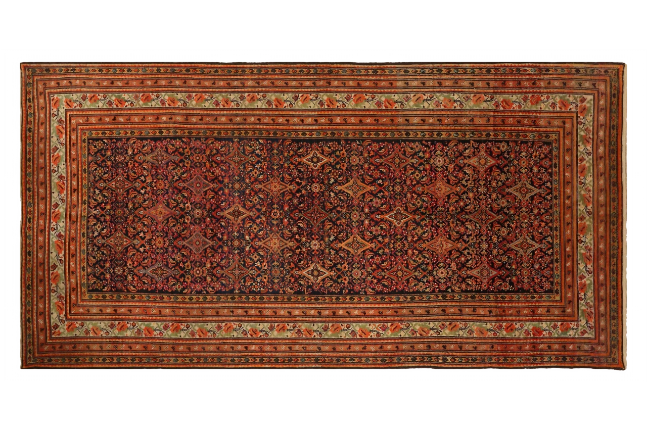 Antique Persian Malayer Traditional Rug 71475