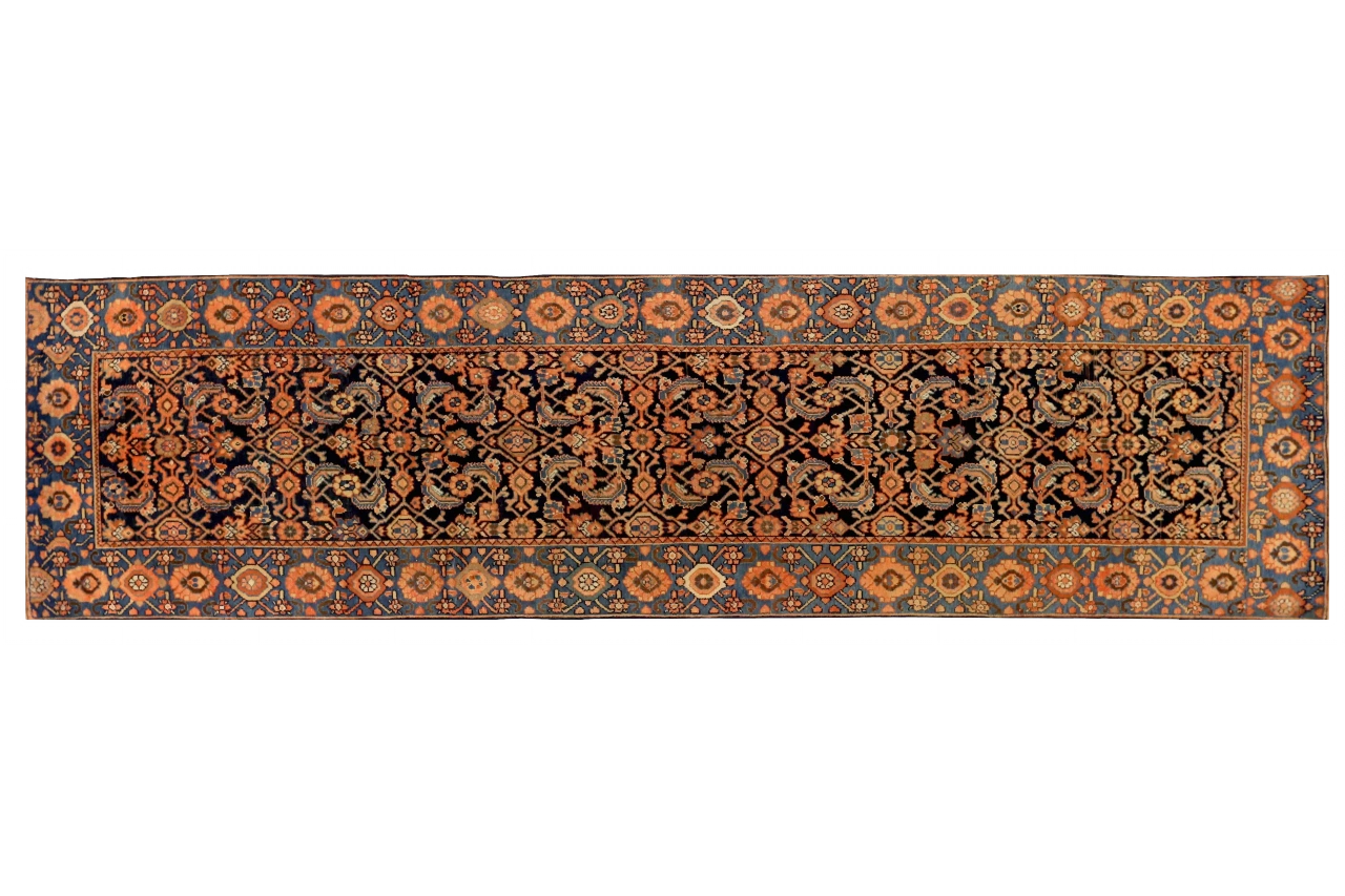 Antique Persian Malayer Traditional Rug 71480