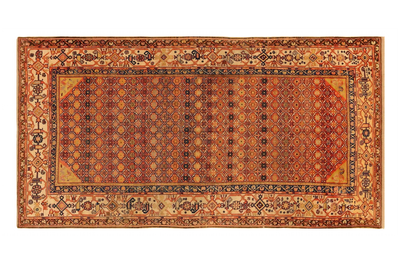 Antique Persian Bakhtiar Transitional Rug 71481