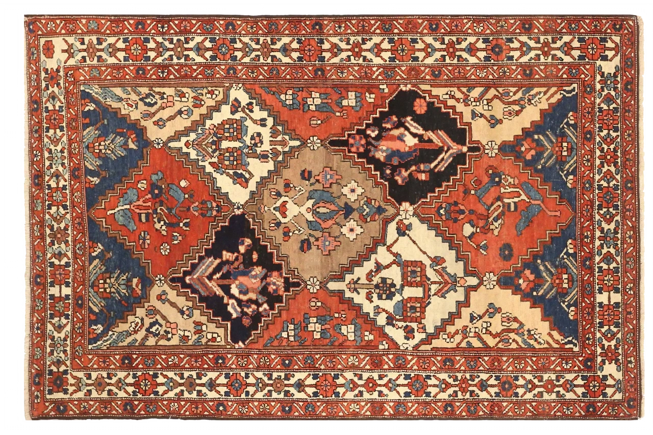 Antique Persian Bakhtiar Traditional Rug 71489