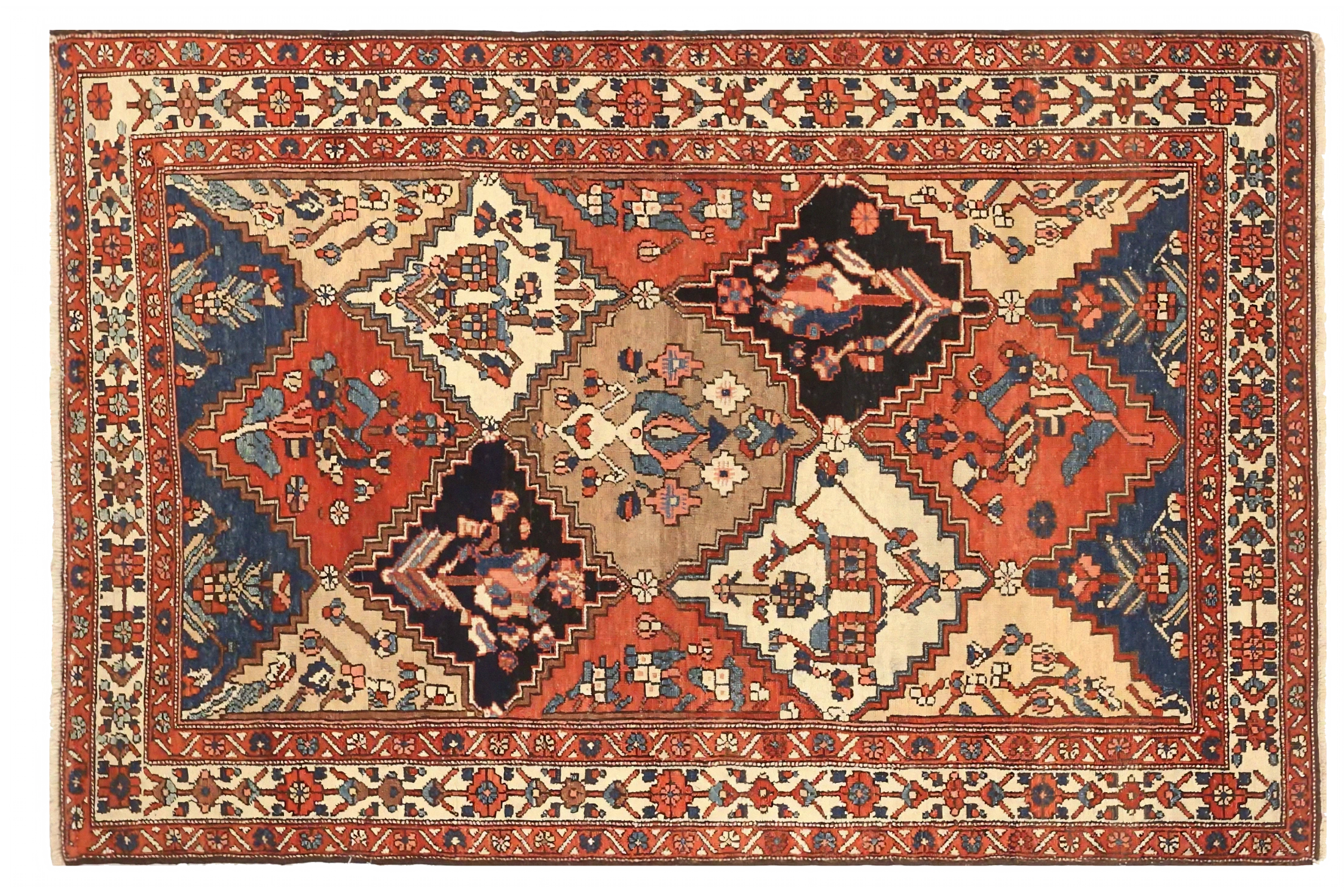 Antique Persian Bakhtiar Traditional Rug 71489