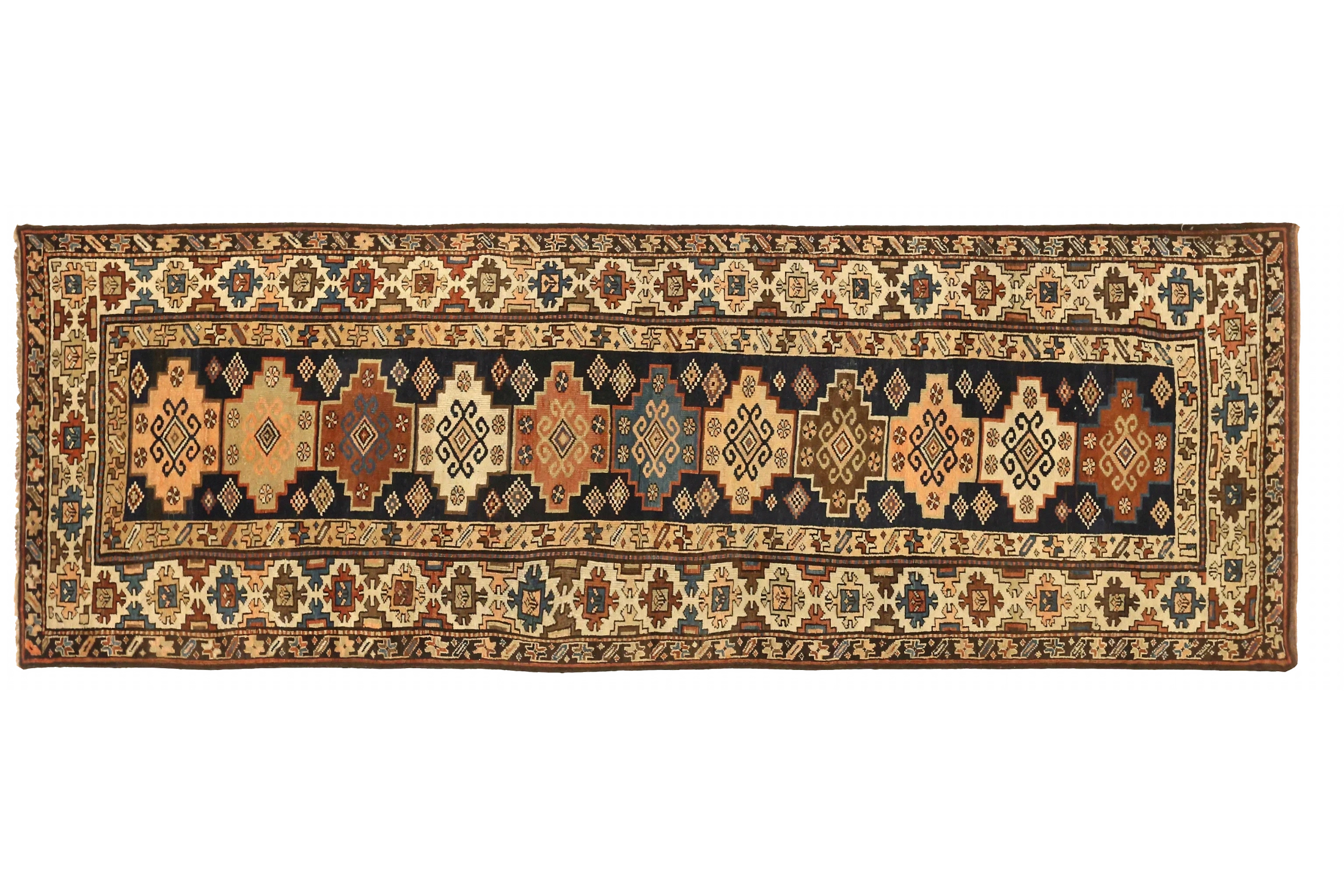Antique Russia Kazakhstan Traditional Rug 71504