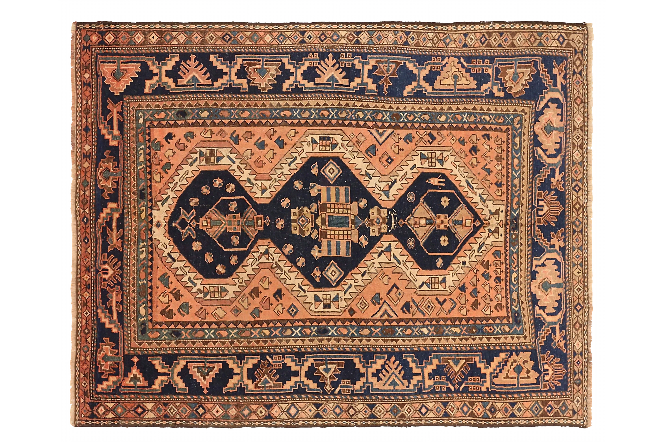 Antique Persian Traditional Rug 71518