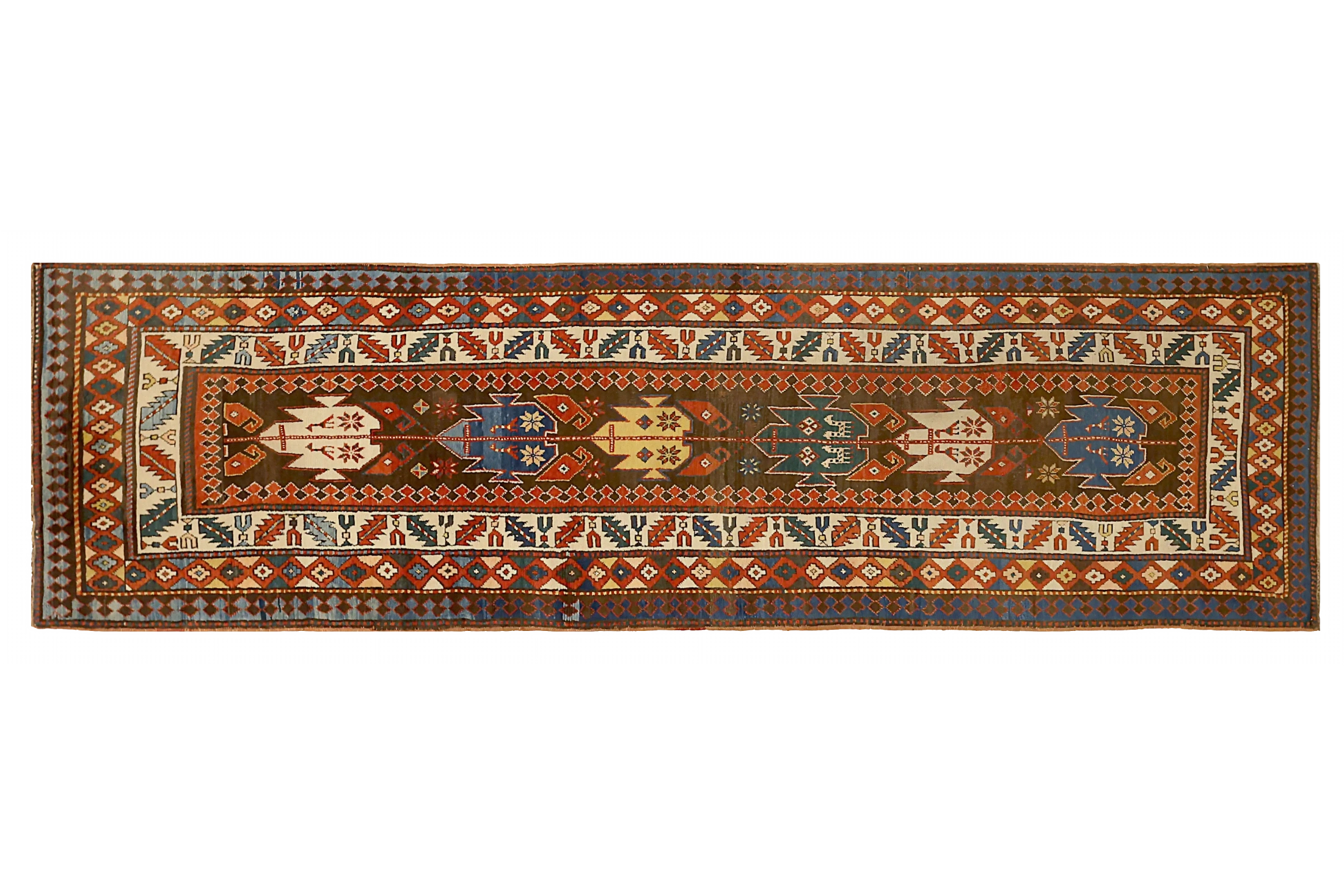 Antique Russia Kazakhstan Traditional Rug 71525