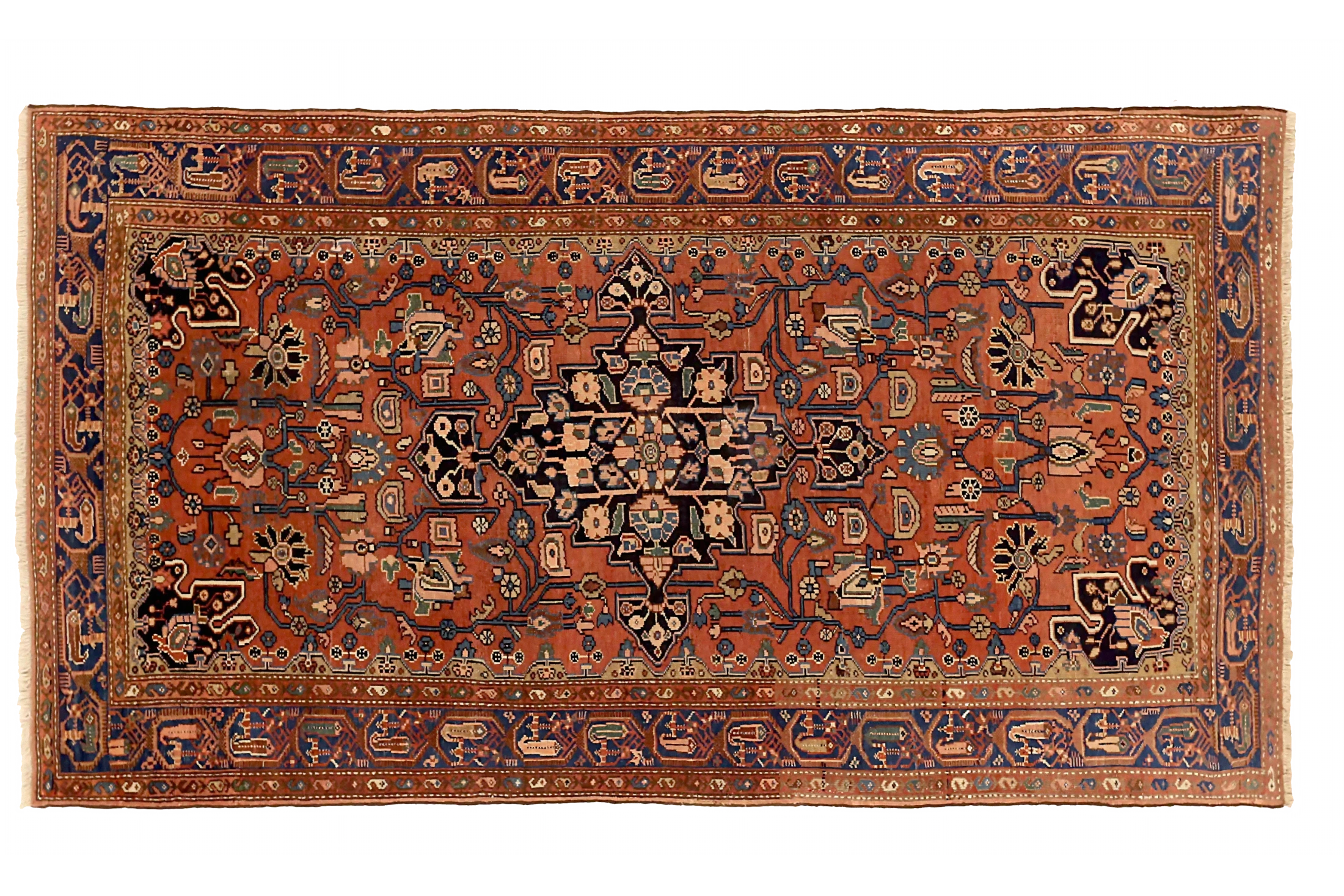 Antique Persian Hamadan Traditional Rug 71537