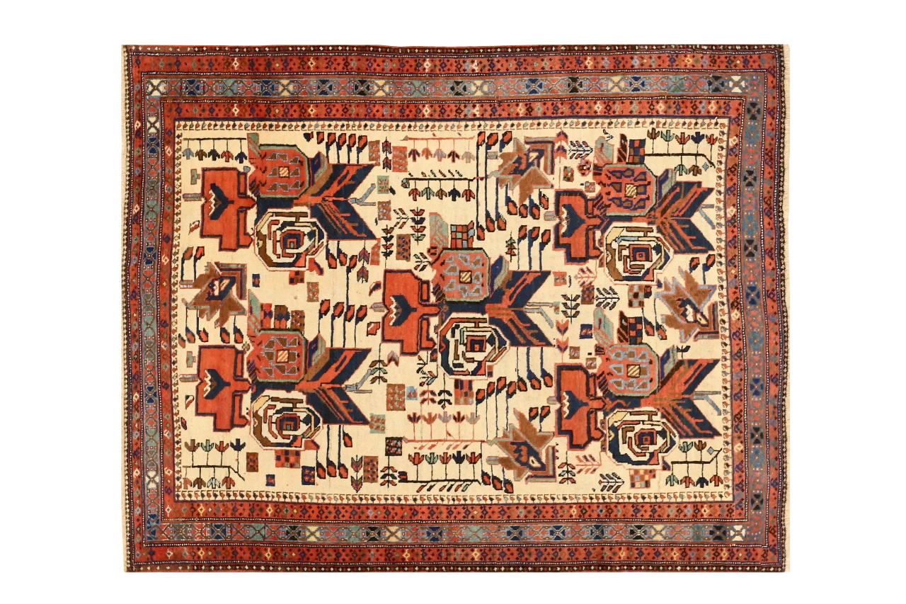 Antique Persian Sirjan Transitional Rug 71561