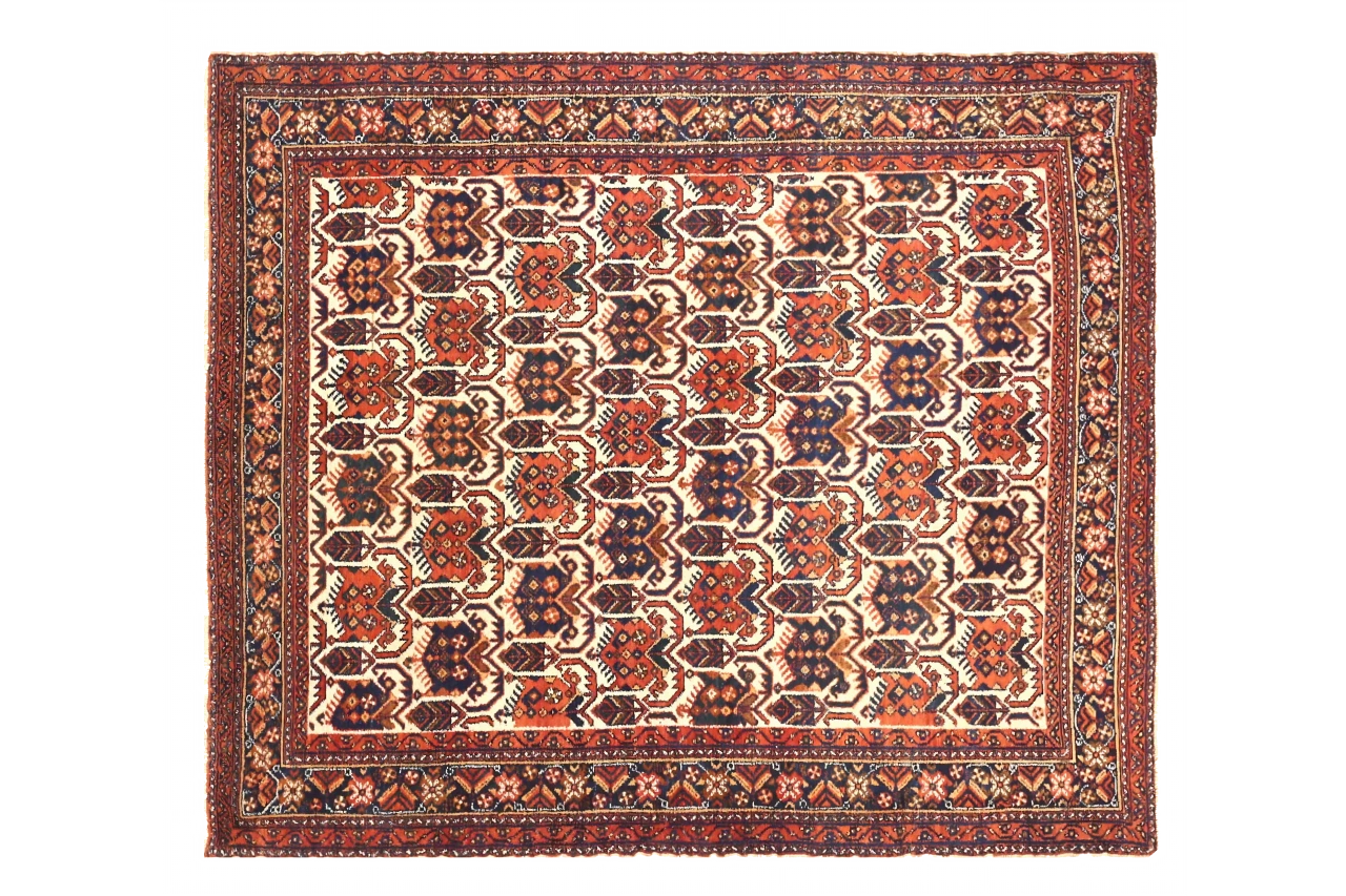 Antique Persian Isfahan Traditional Rug 71565