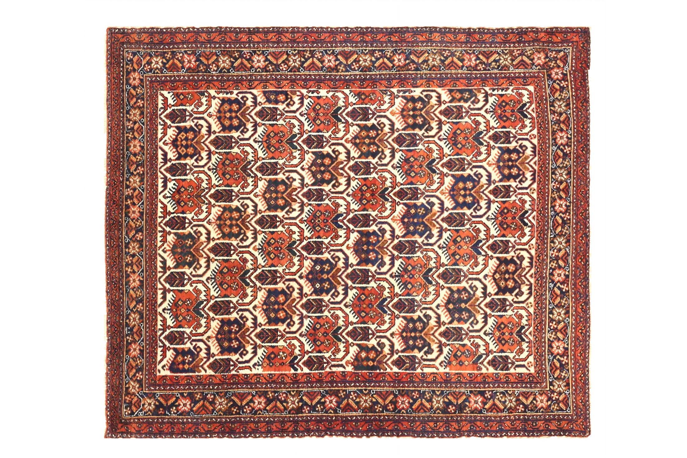 Antique Persian Isfahan Traditional Rug 71565