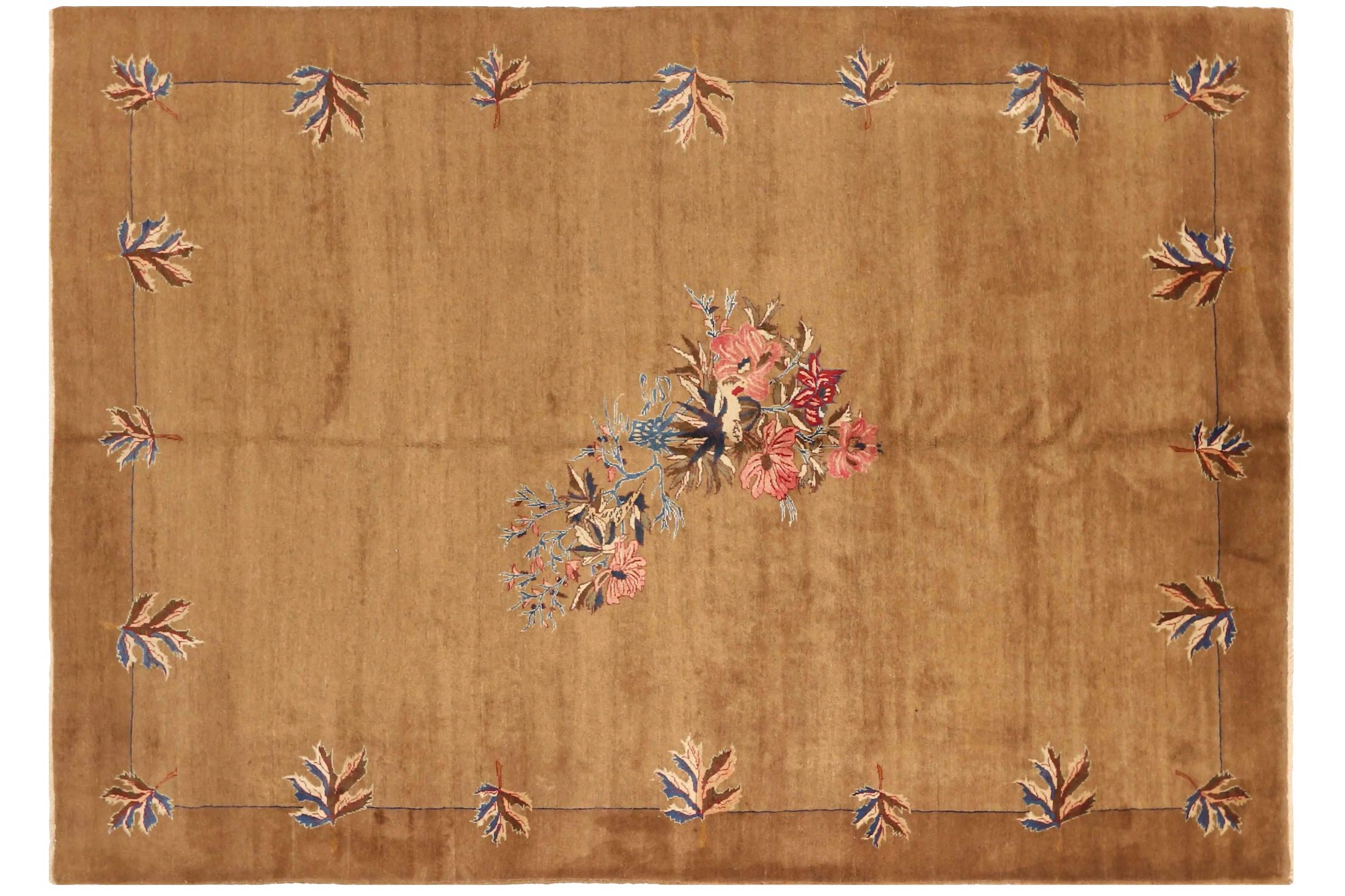 Antique Persian Mashad Transitional Rug 71596