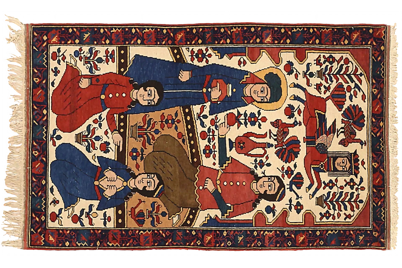 Antique Persian Traditional Rug 71603