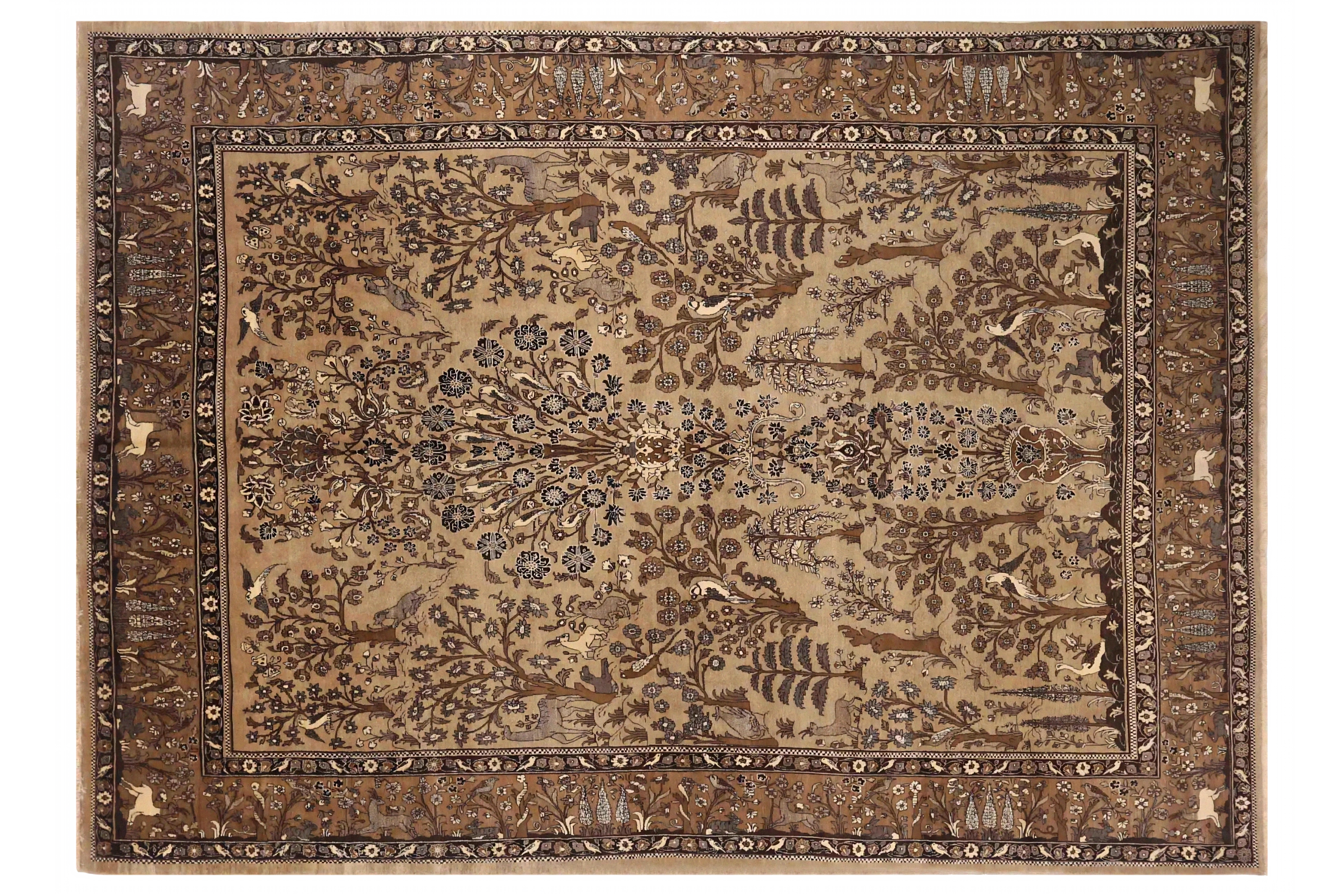 Antique Persian Semnan Transitional Rug 71607