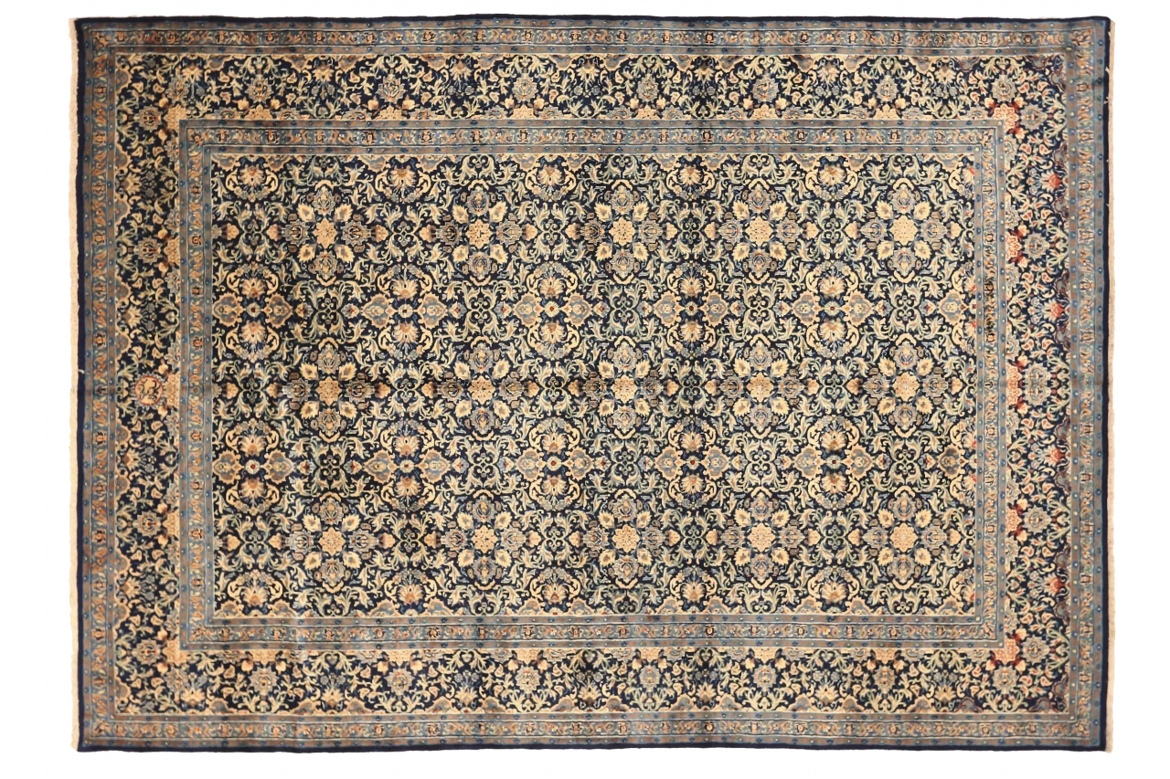 Antique Persian Kashan Transitional Rug 71621