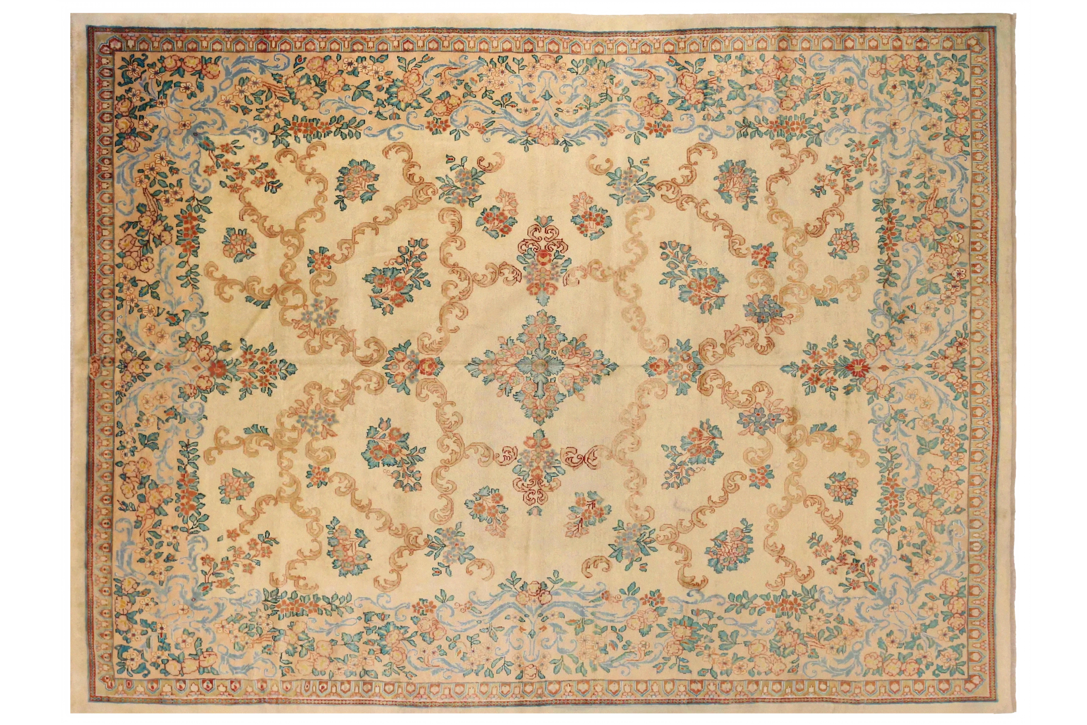 Antique Persian Mahal Transitional Rug 71629