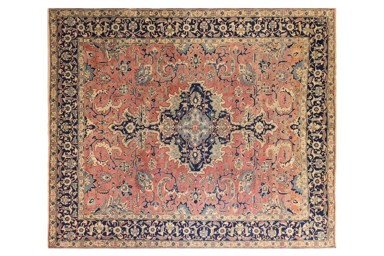Antique Persian Tabriz Traditional Rug 71672