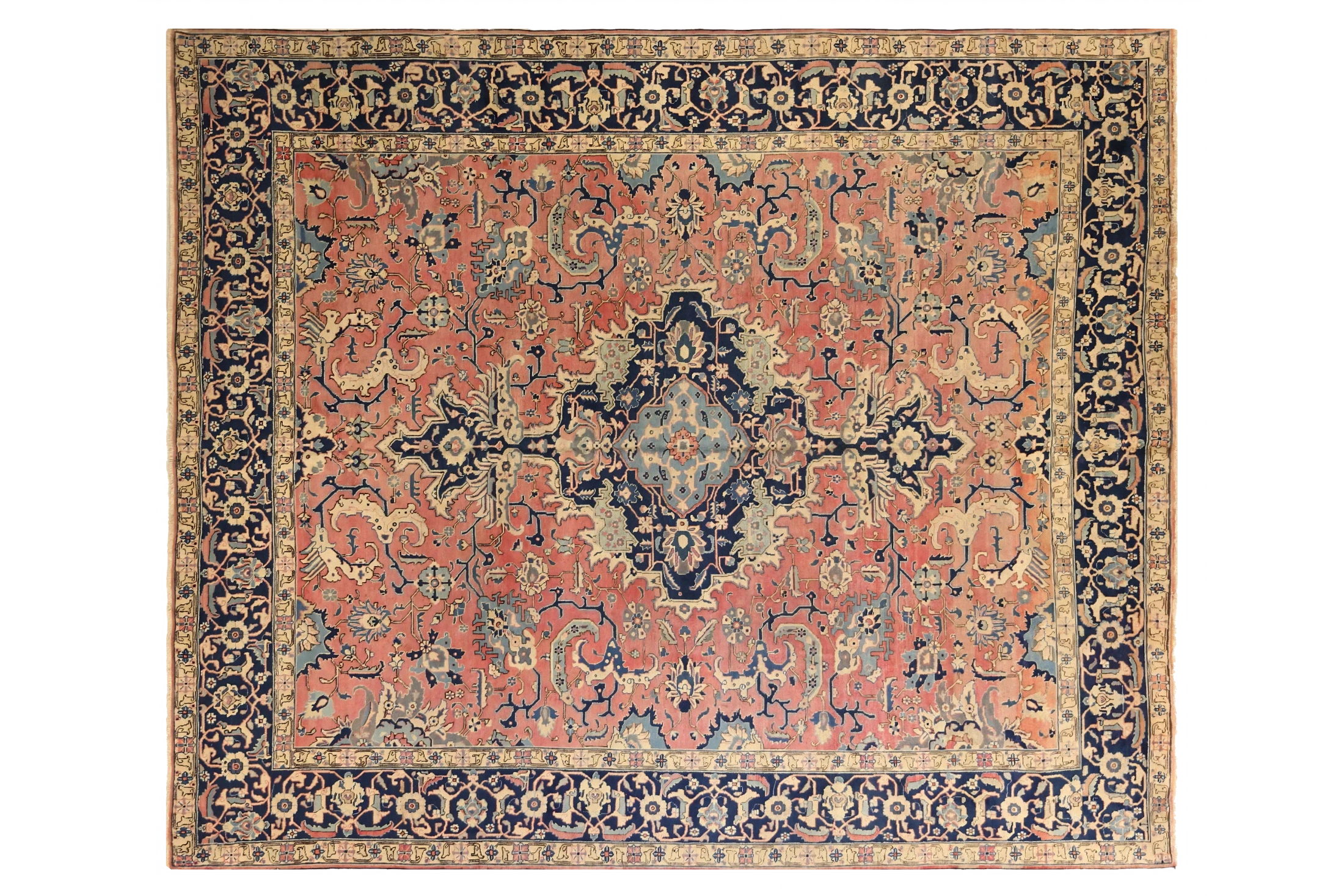 Antique Persian Tabriz Traditional Rug 71672