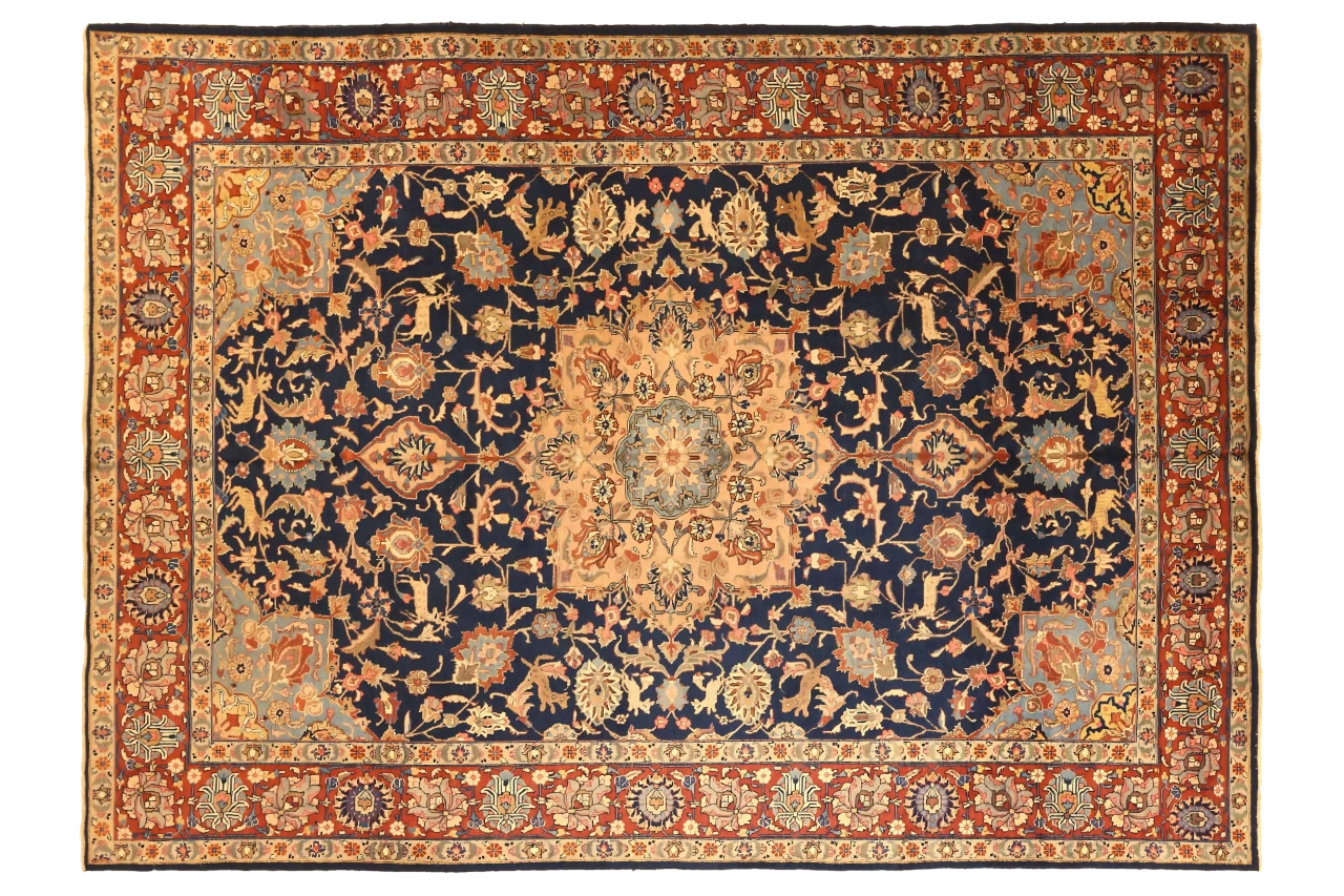 Antique Persian Tabriz Traditional Rug 71677