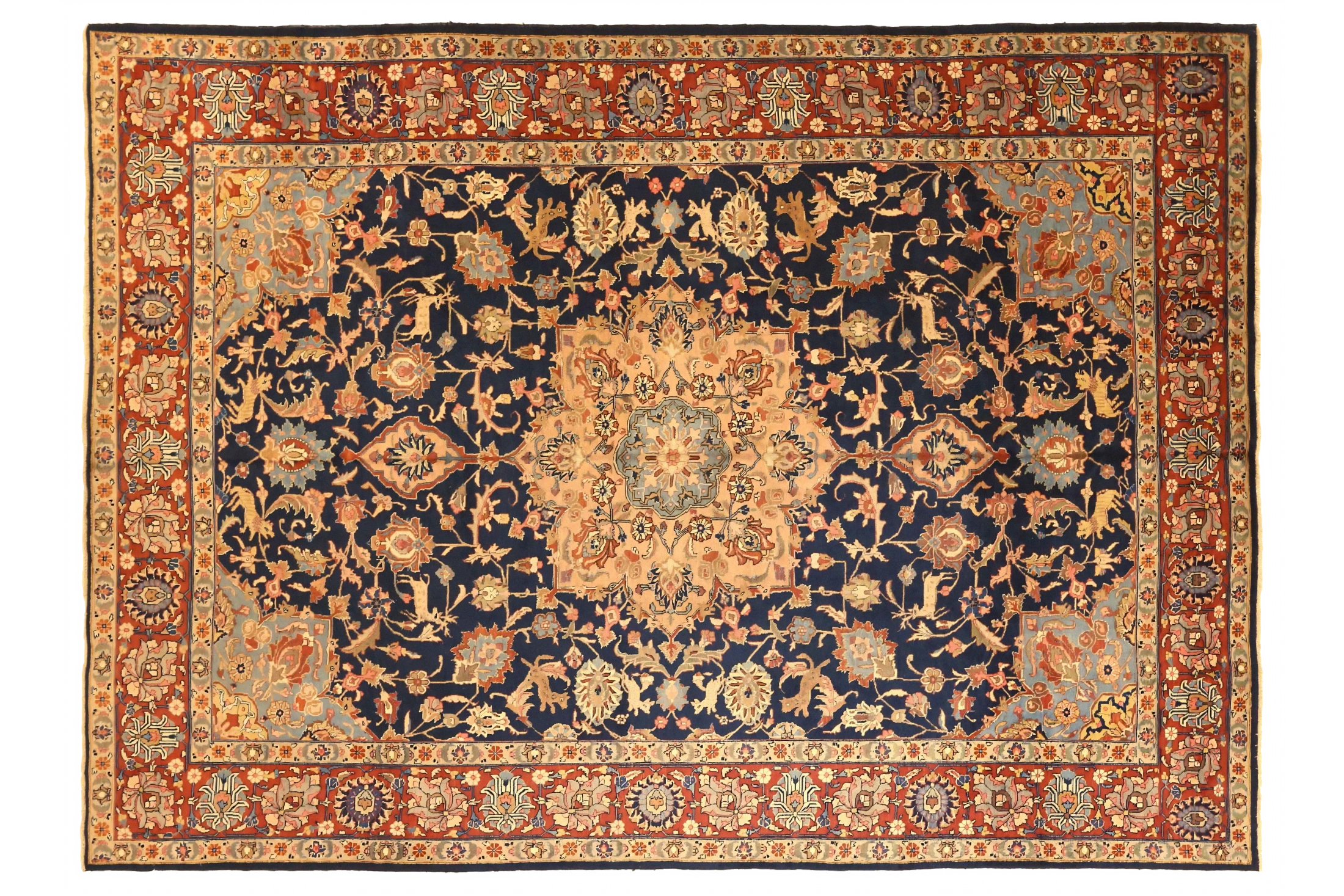 Antique Persian Tabriz Traditional Rug 71677