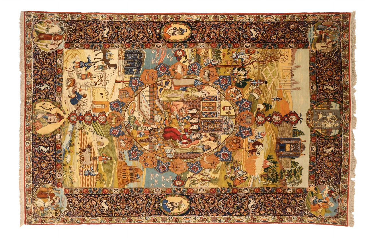 Antique Persian Traditional Rug 71745