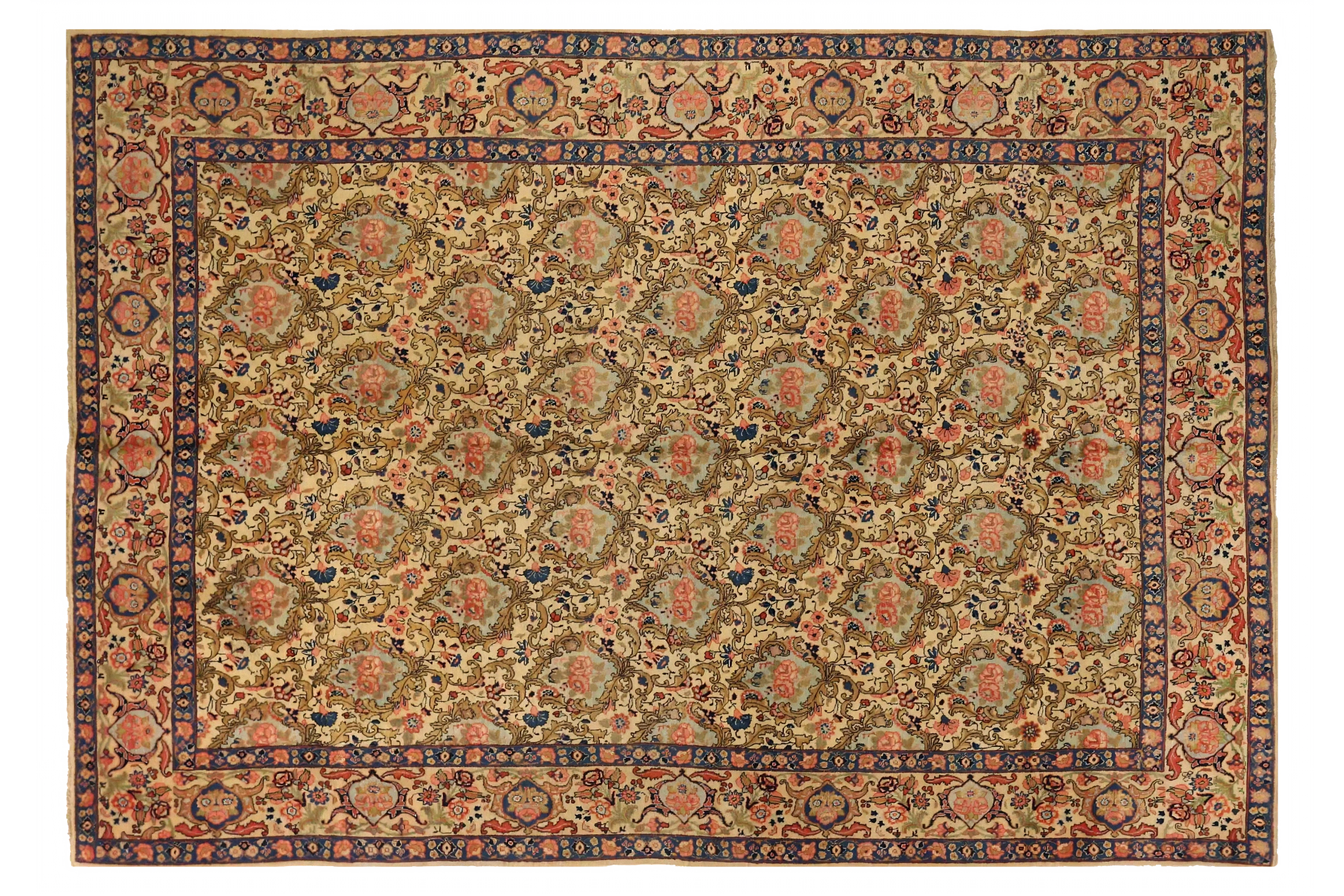 Antique Persian Tabriz Traditional Rug 71746