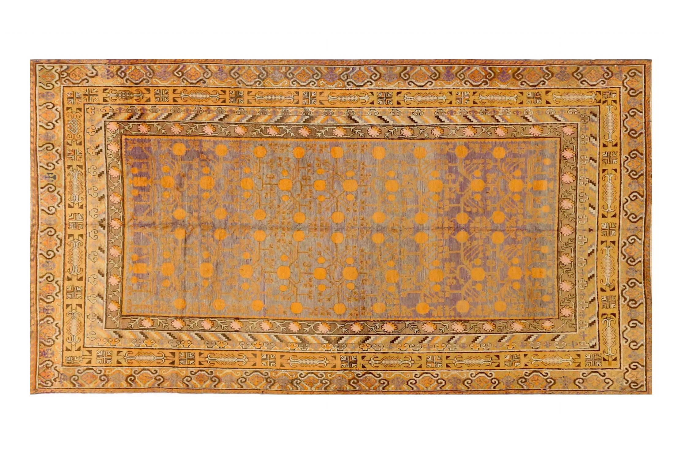 Antique Russia Khotan Transitional Rug 71821