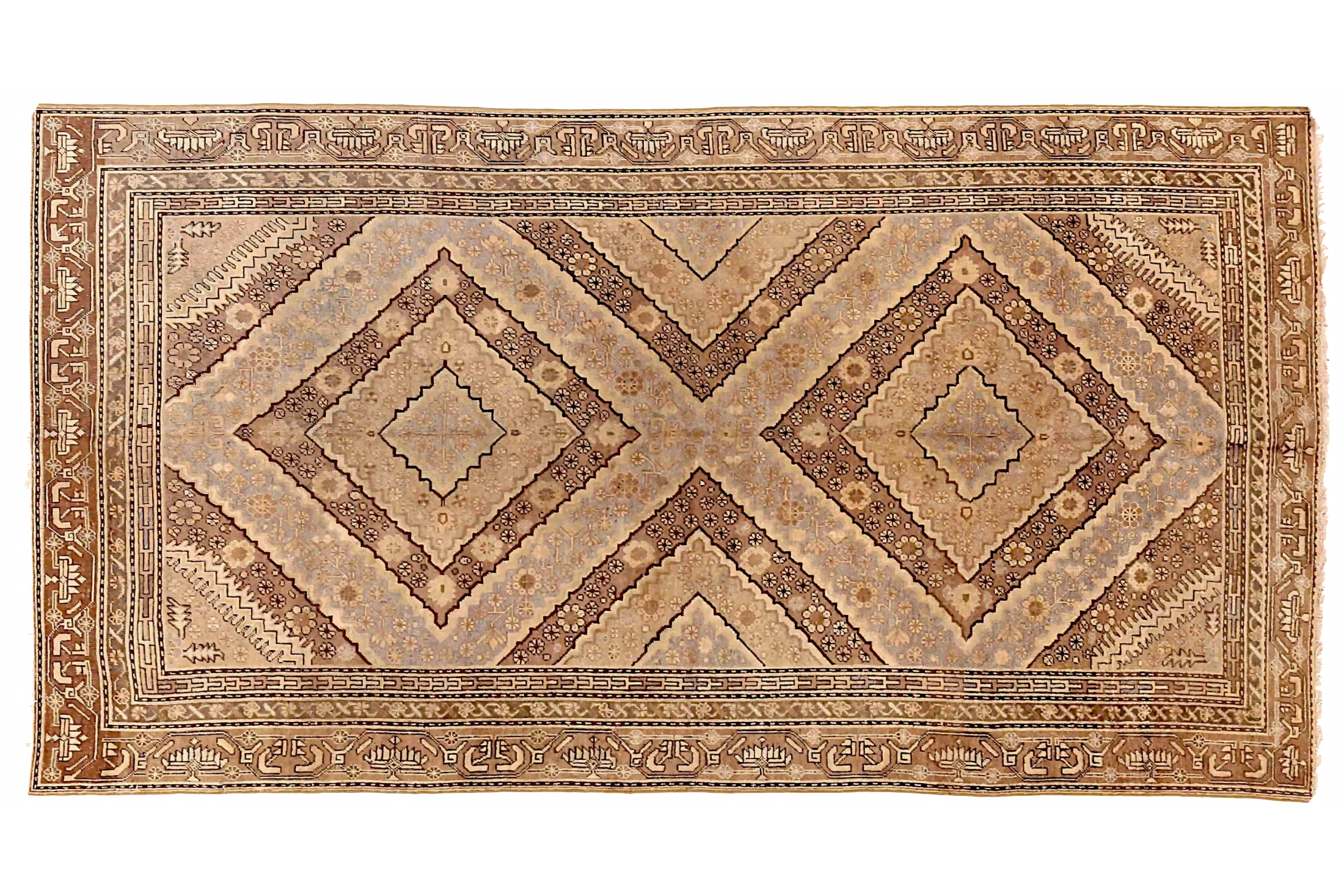 Antique Russia Khotan Transitional Rug 71838