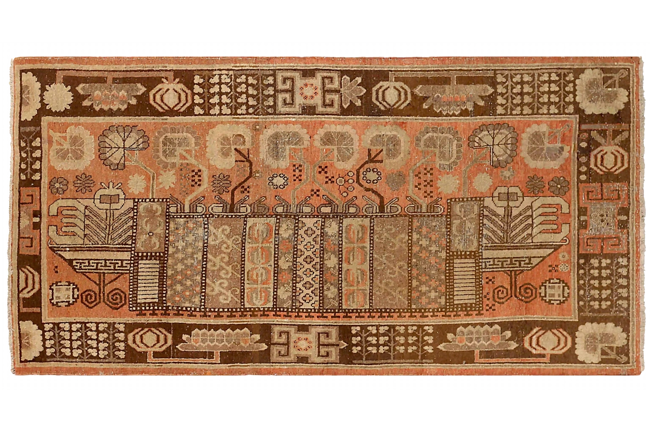 Antique Russia Khotan Transitional Rug 71840