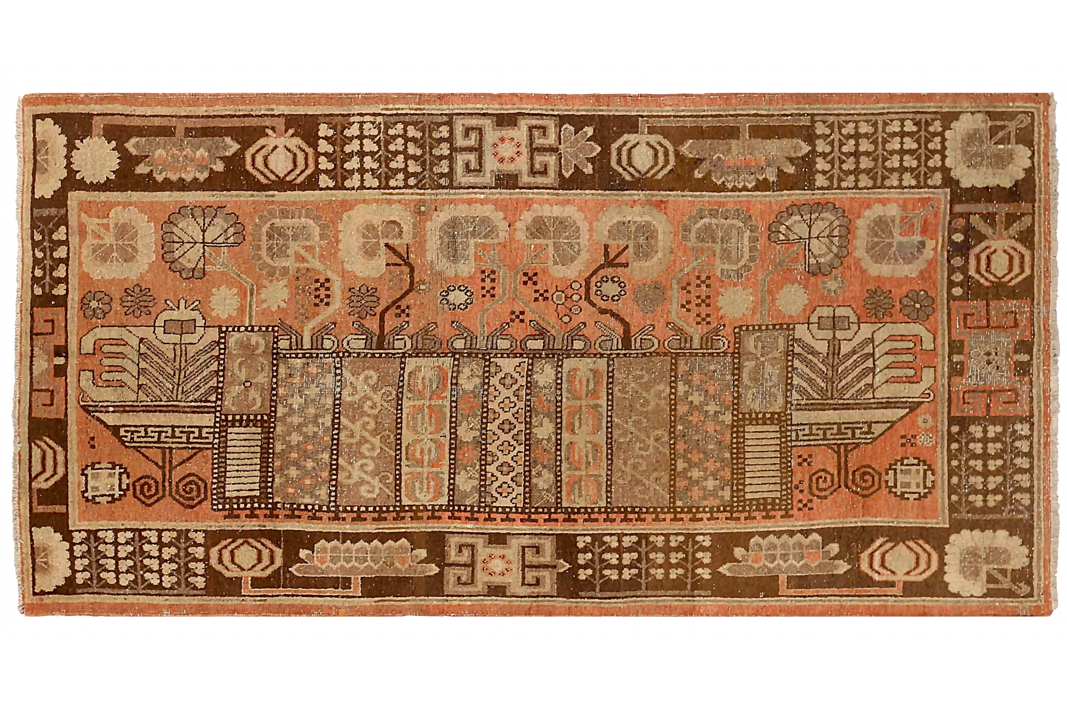 Antique Russia Khotan Transitional Rug 71840