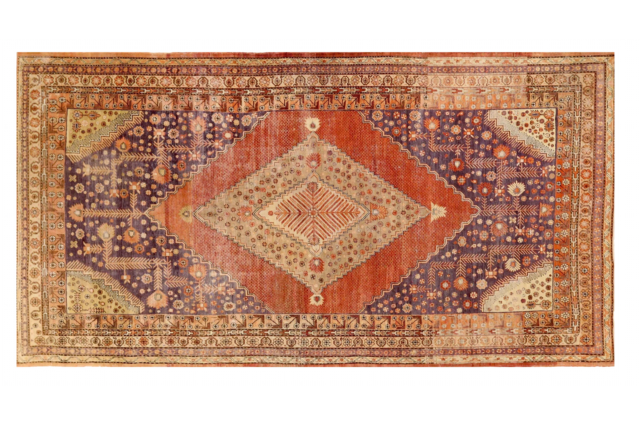 Antique Uzbekistan Khotan Traditional Rug 71862