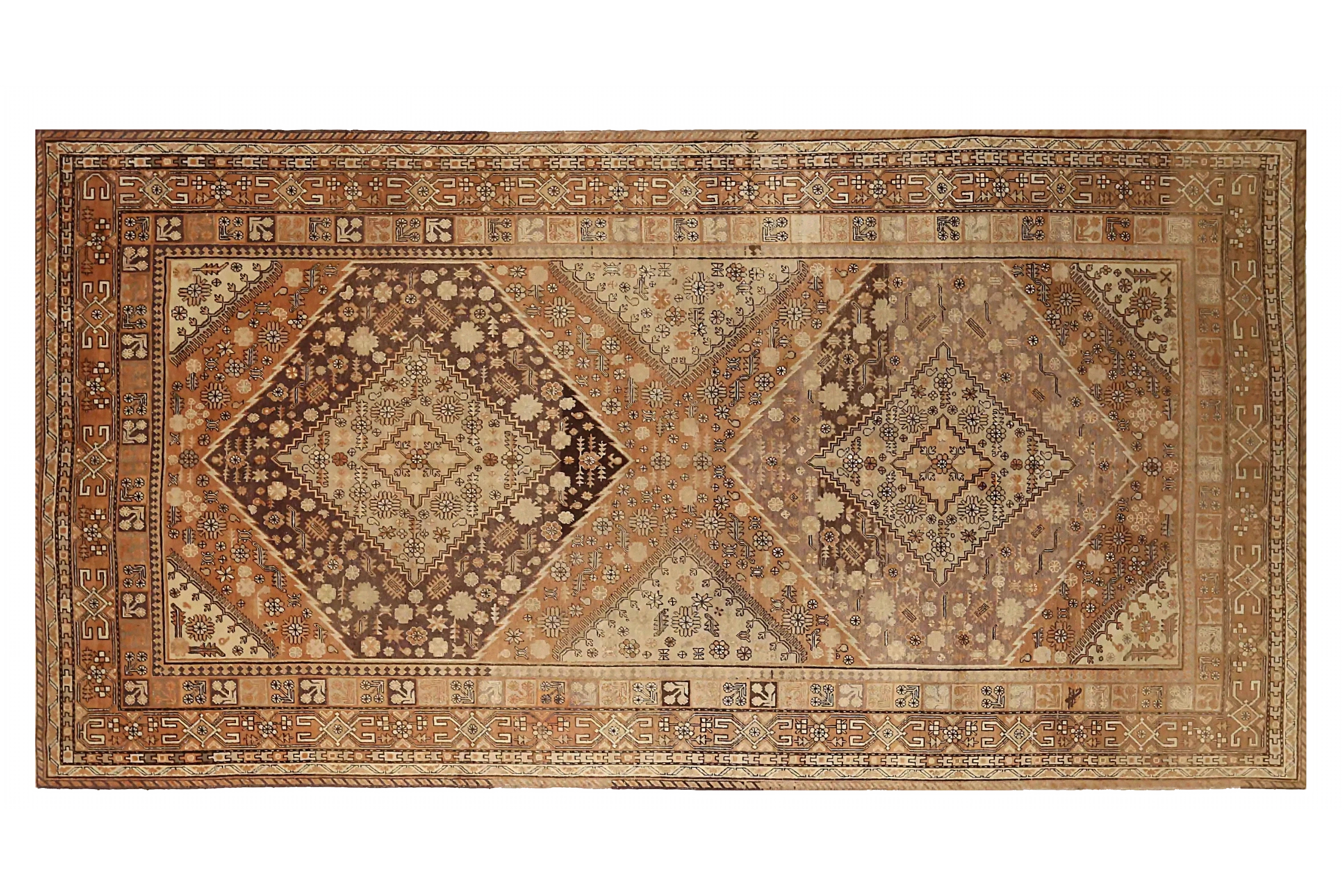 Antique Russia Khotan Transitional Rug 71863
