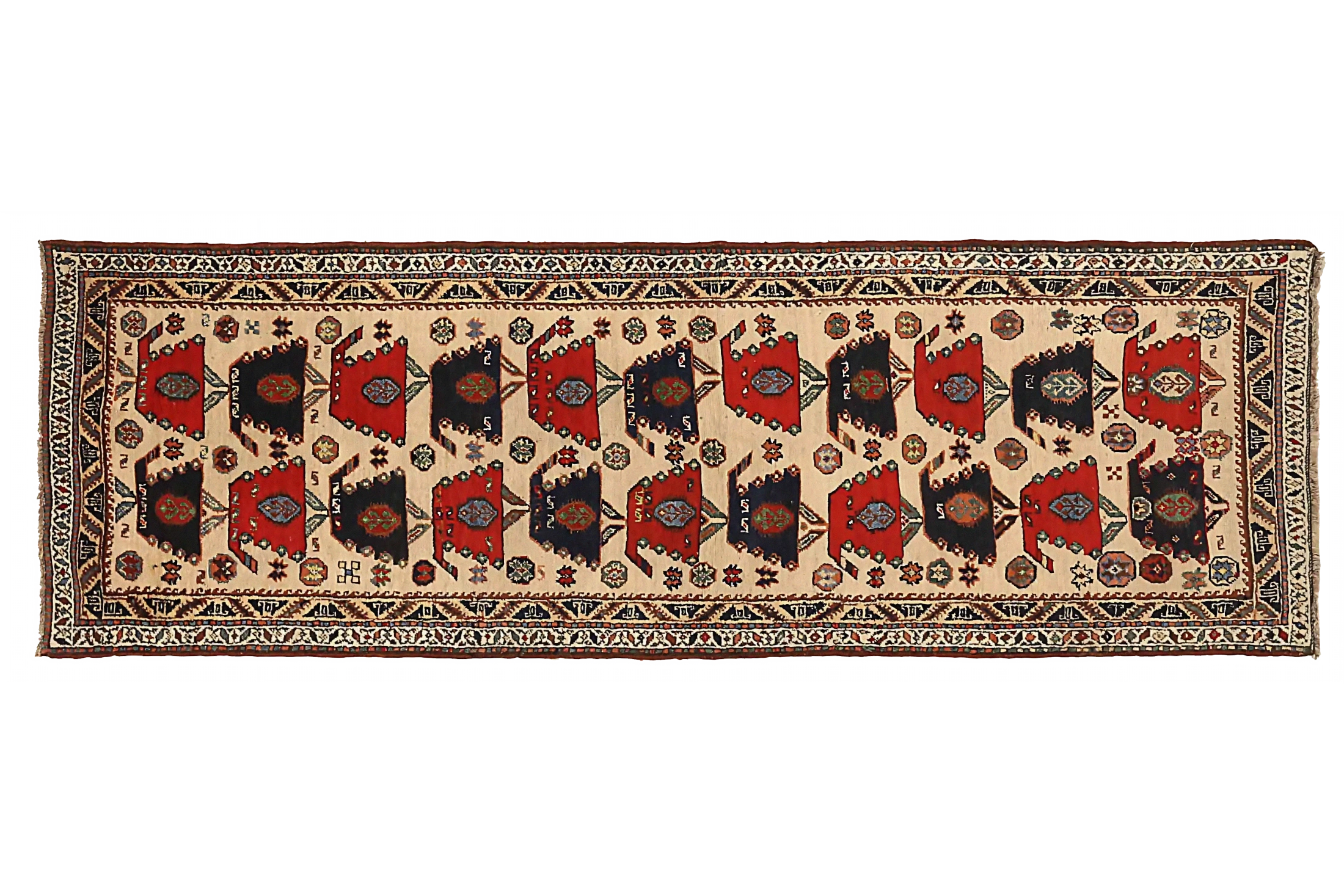 Antique Persian Sarab Transitional Rug 71898