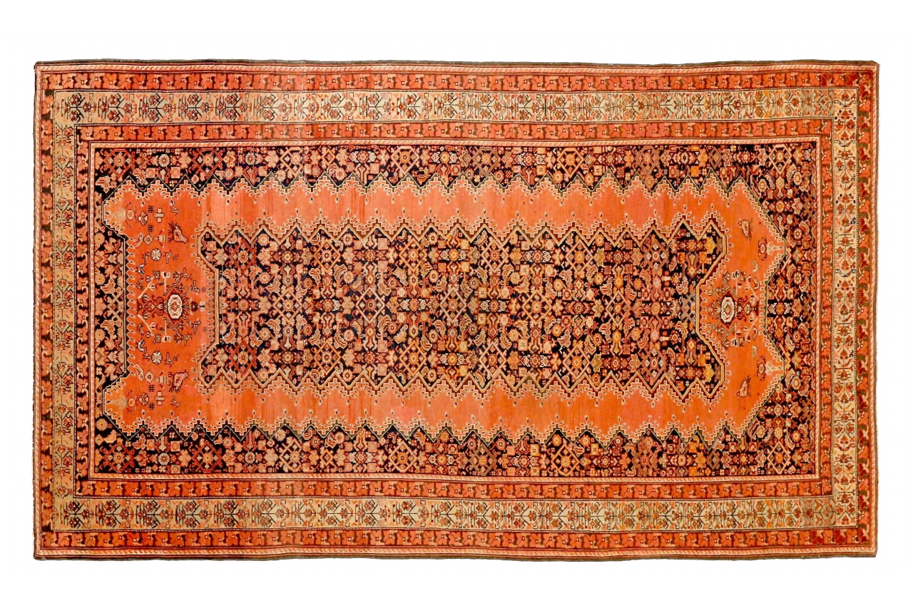Antique Persian Malayer Traditional Rug 71906