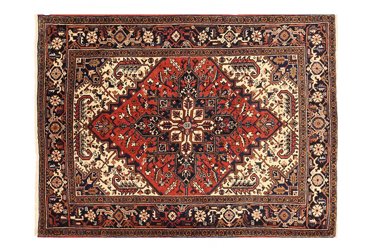 Antique Persian Heriz Traditional Rug 71917